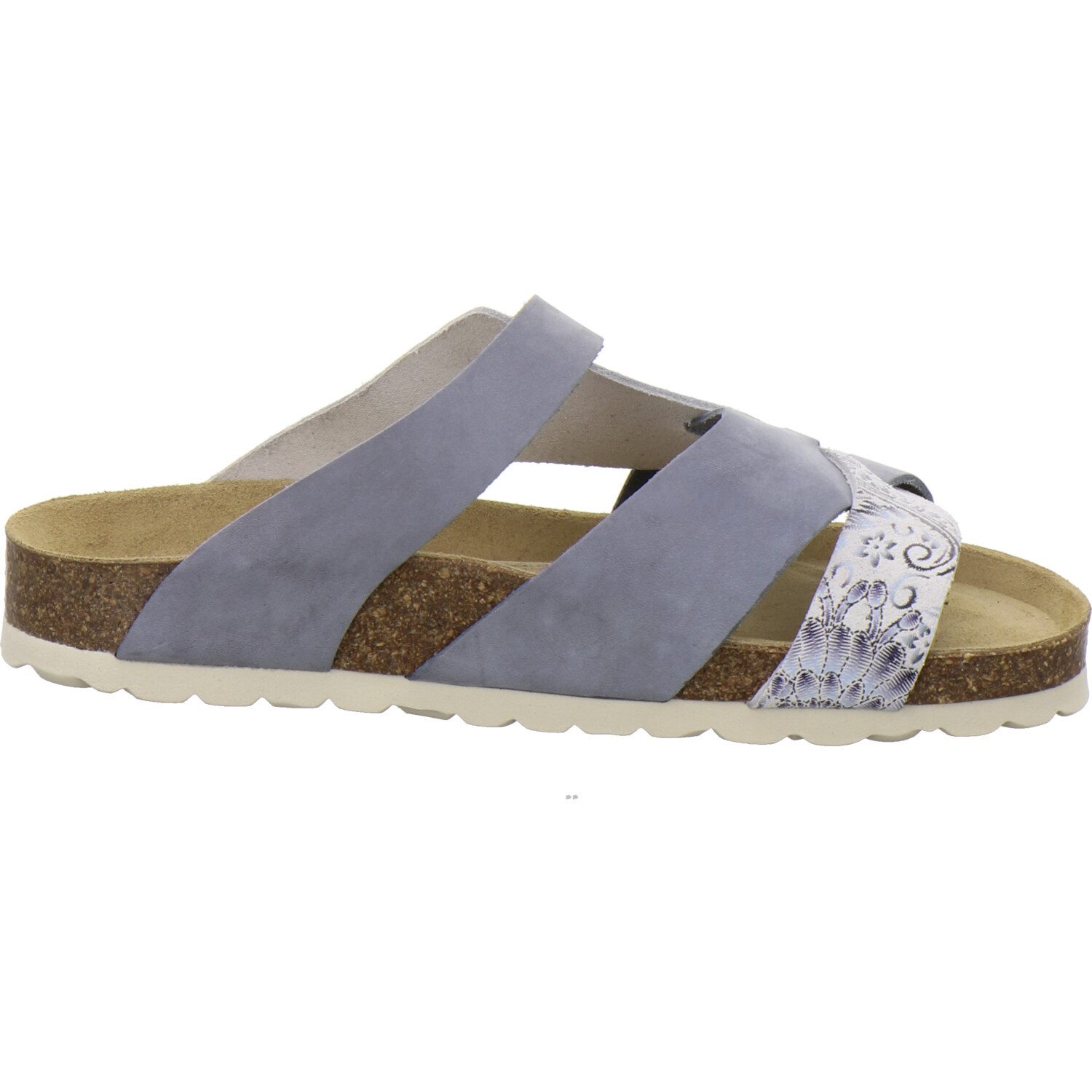 AFS-Schuhe 212255 Kralle Pantolette für Damen mit Fußbett, bequeme Sandalen aus Leder