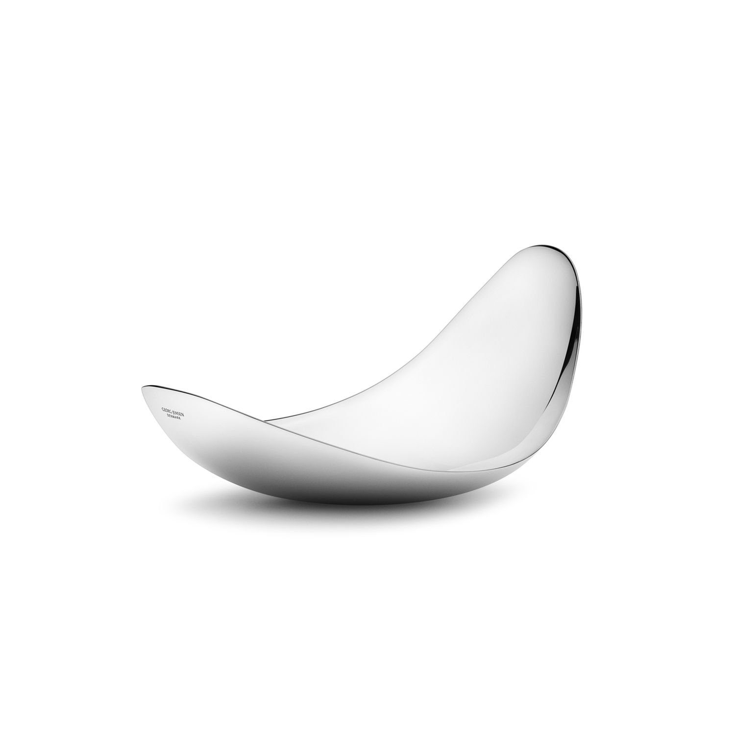 Edelstahl Servierschale Mittel, Georg Jensen Leaf