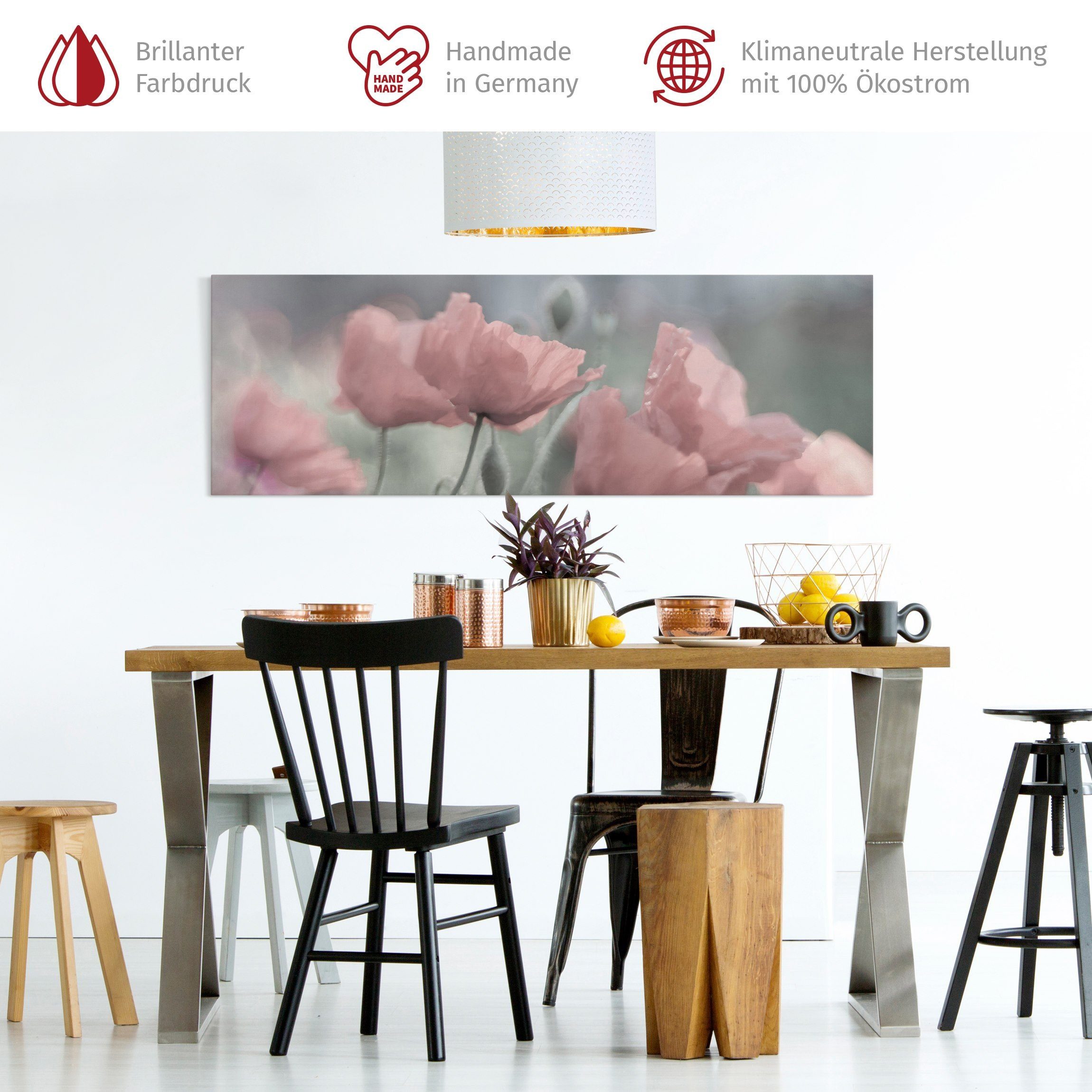 Bilderdepot24 Leinwandbild Blume Natur Modern Malerei günstig online kaufen