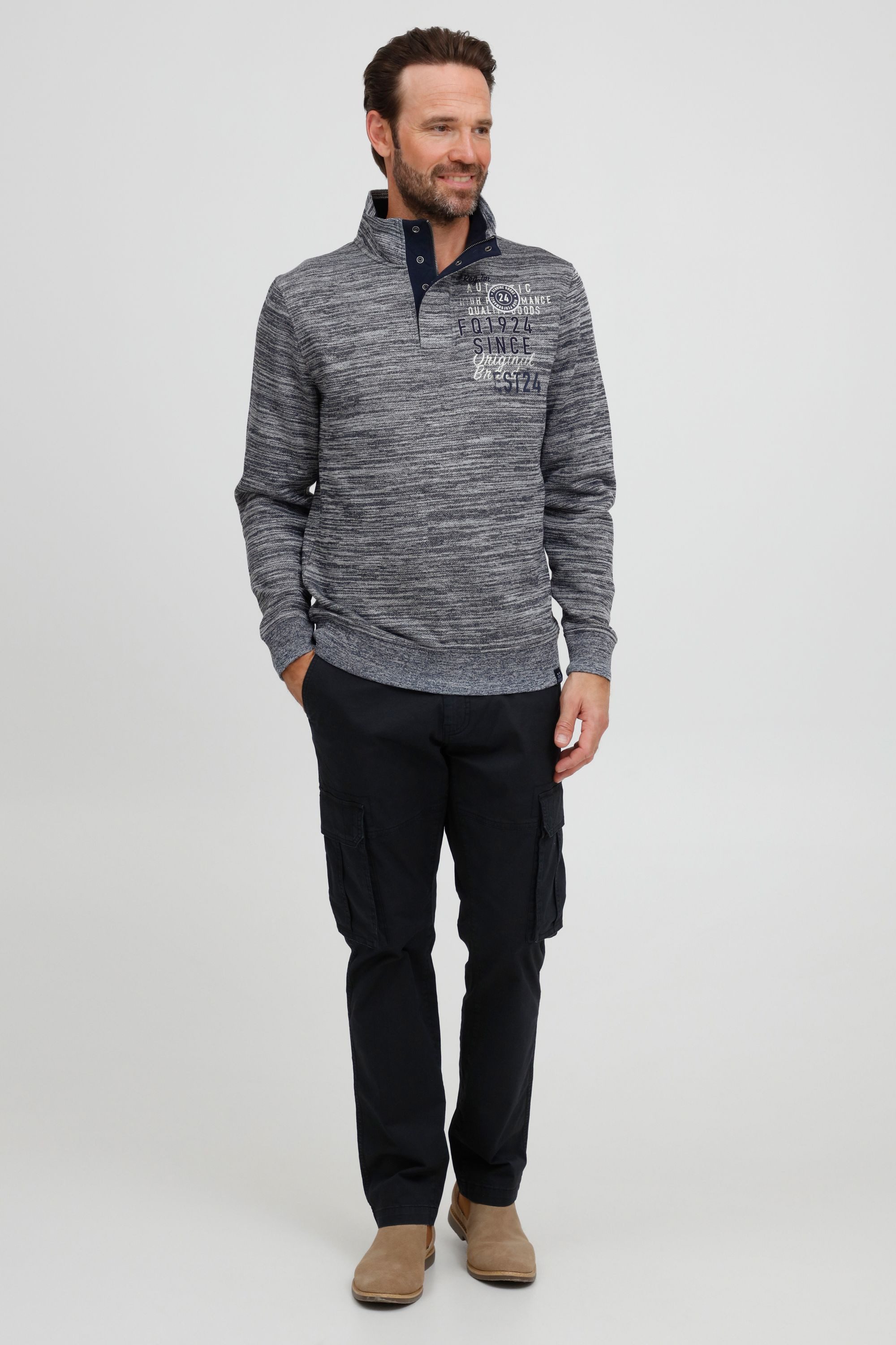 FQ1924 Troyer FQGudmund Modischer Strickpullover mit günstig online kaufen