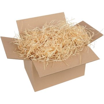 Bestlivings Bastelnaturmaterial HW-04206, (1-tlg), Holzwolle Füllmaterial für Geschenkkorb, naturbelassenes Verpackungsmaterial, Kunststroh zum Basteln