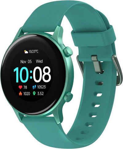 UMIDIGI Smartwatch (1,1 Zoll, Android iOS), Damen und herren wasserdichte fitnessuhr mit pulsuhr schlafmonitor für