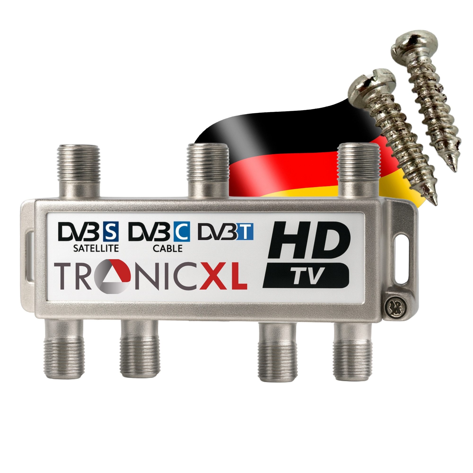 SAT-Verteiler 6-fach Antennenverteiler Splitter Kabelfernsehen DVB-T2 Sat Verteiler