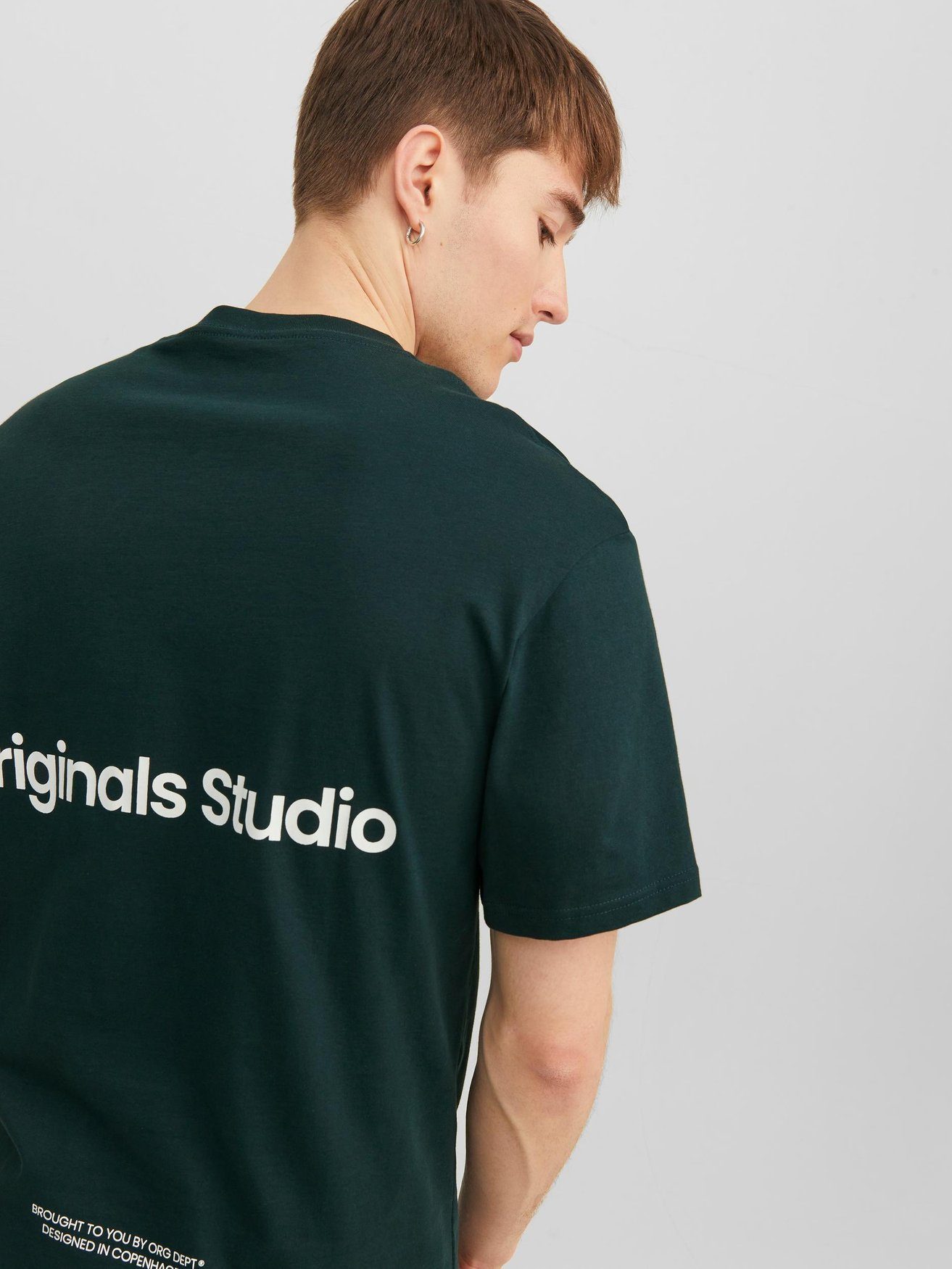 Jack & Jones T-Shirt Logo Print Kurzarm JORVESTERBRO JORVESTERBRO BACK TEE SS CREW NECK SN