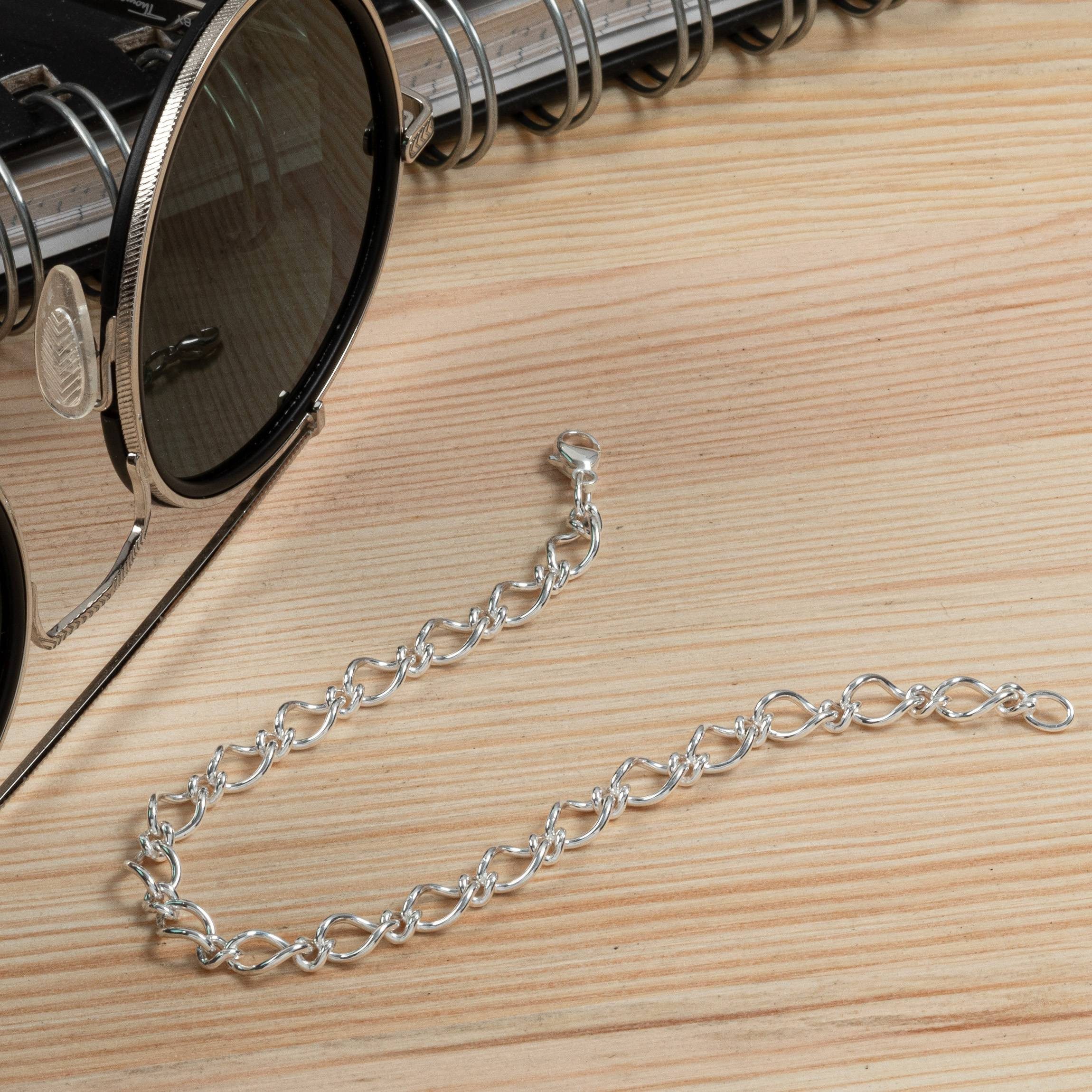 NKlaus Silberarmband Armband 925 Sterling Silber 19cm Figaro Ankerkette Dam günstig online kaufen