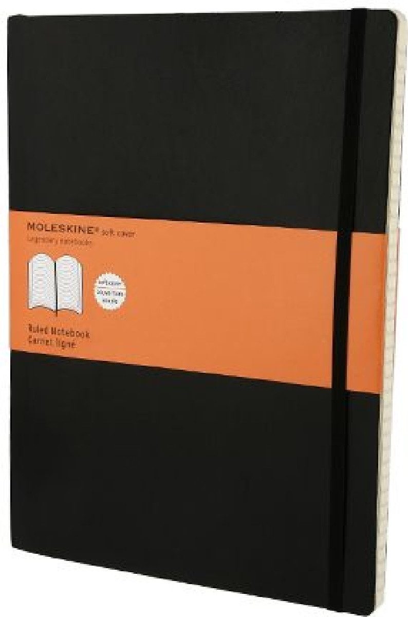 MOLESKINE Notizbuch Notizbuch XL 19x25cm liniert Softcover schwarz