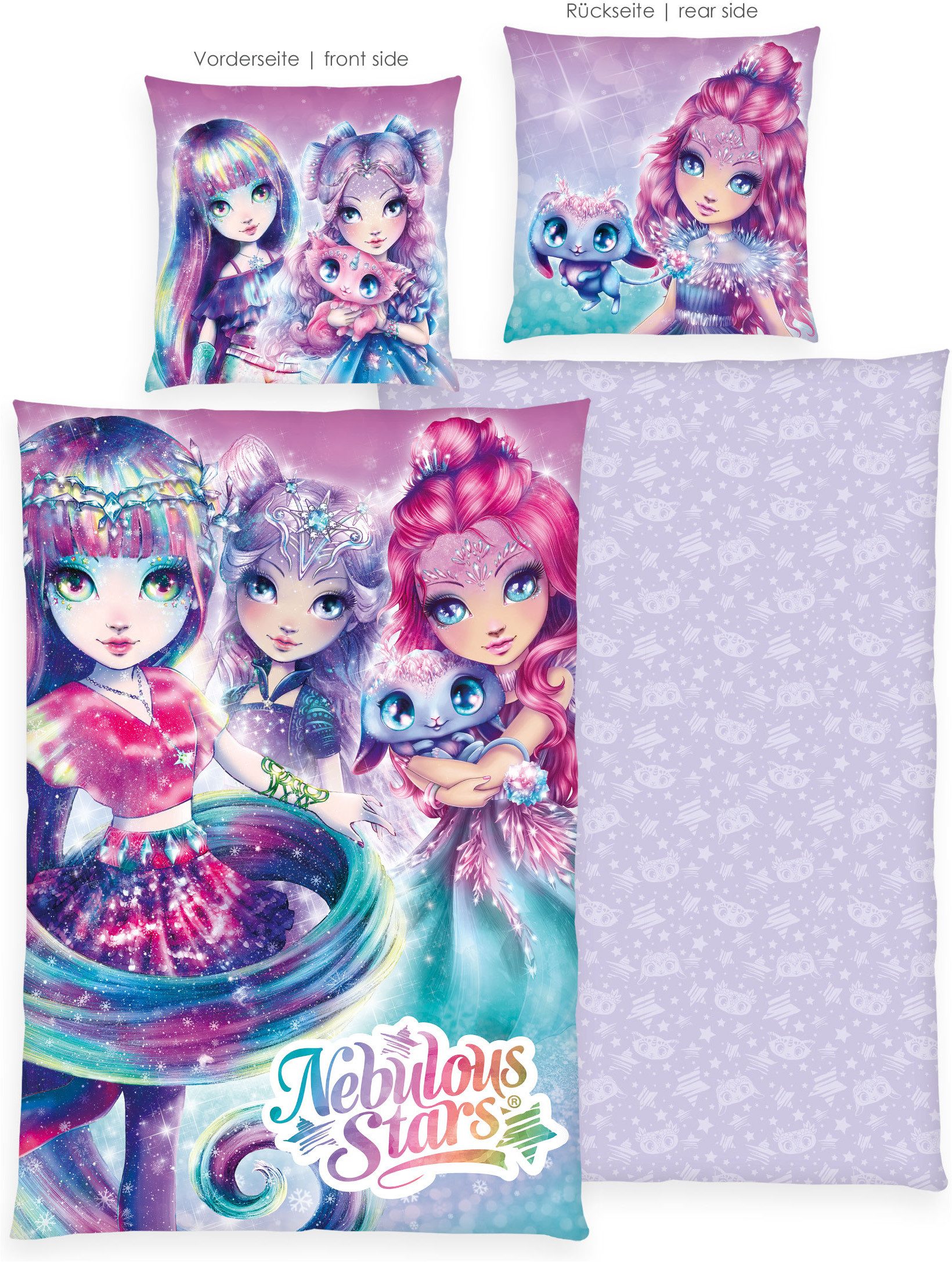 Nebulous Stars Kinderbettwäsche Nebulous Stars, Renforcé, 2 teilig, Wendebettwäsche