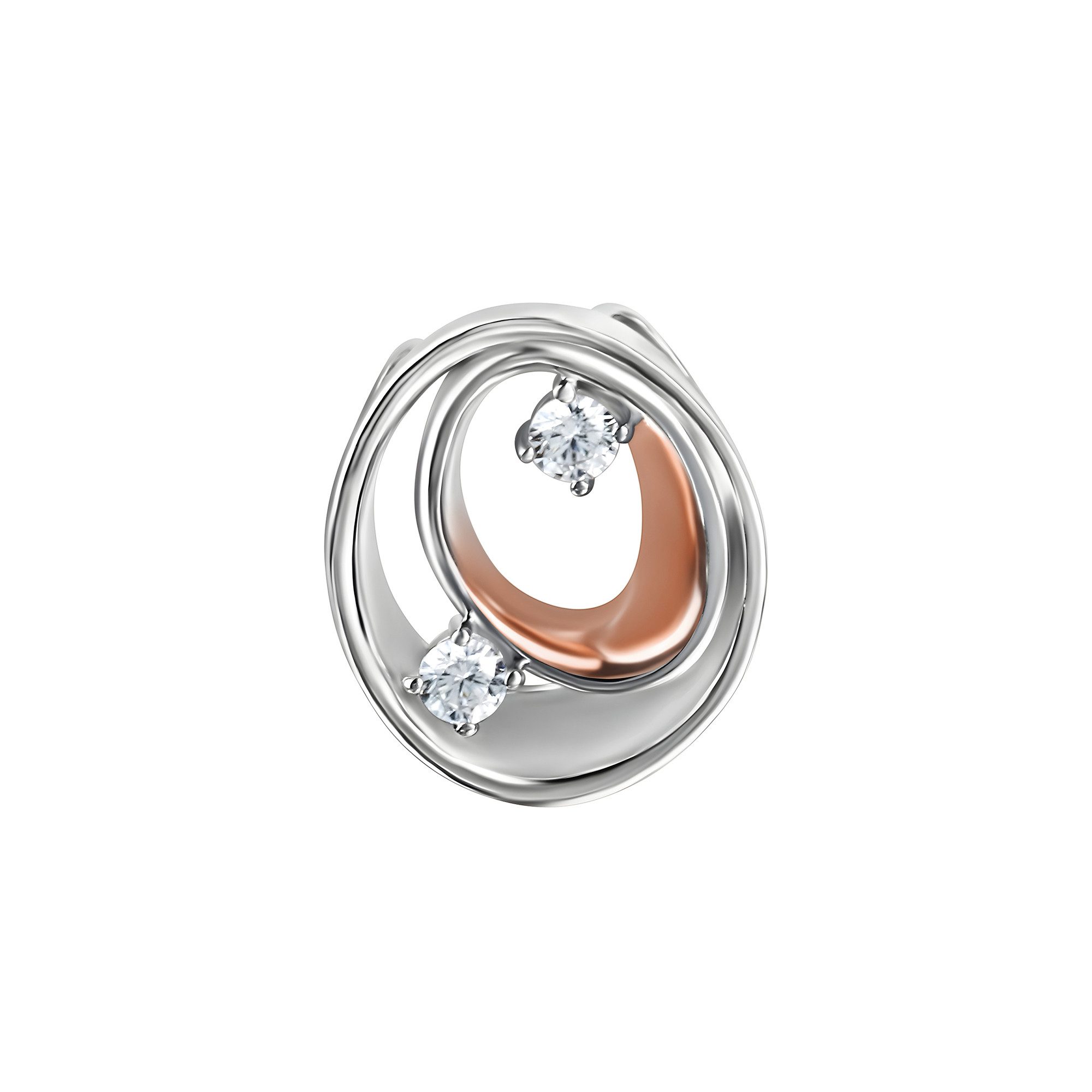 Vivance Kettenanhänger 925/-Sterling Silber rhodiniert teils rosévergoldet