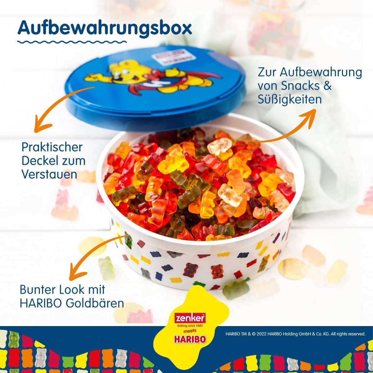 Zenker Frischhaltedose Aufbewahrungsbox, Snackbox, Süßigkeitenbehälter, Dekobox – Bild 3 von 5