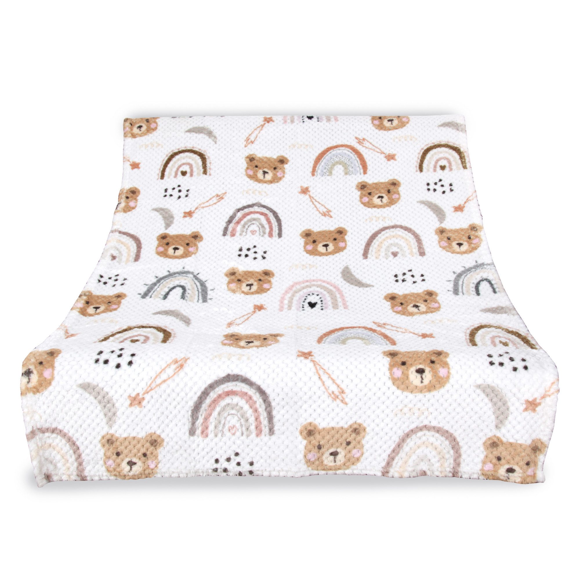 Bestlivings Kuscheldecke Cashmere Dots Kids Sonne Mond Sterne günstig online kaufen