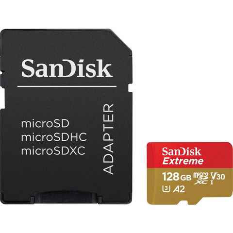 Sandisk Extreme 128GB Speicherkarte (128 GB, UHS Class 3, 190 MB/s Lesegeschwindigkeit)
