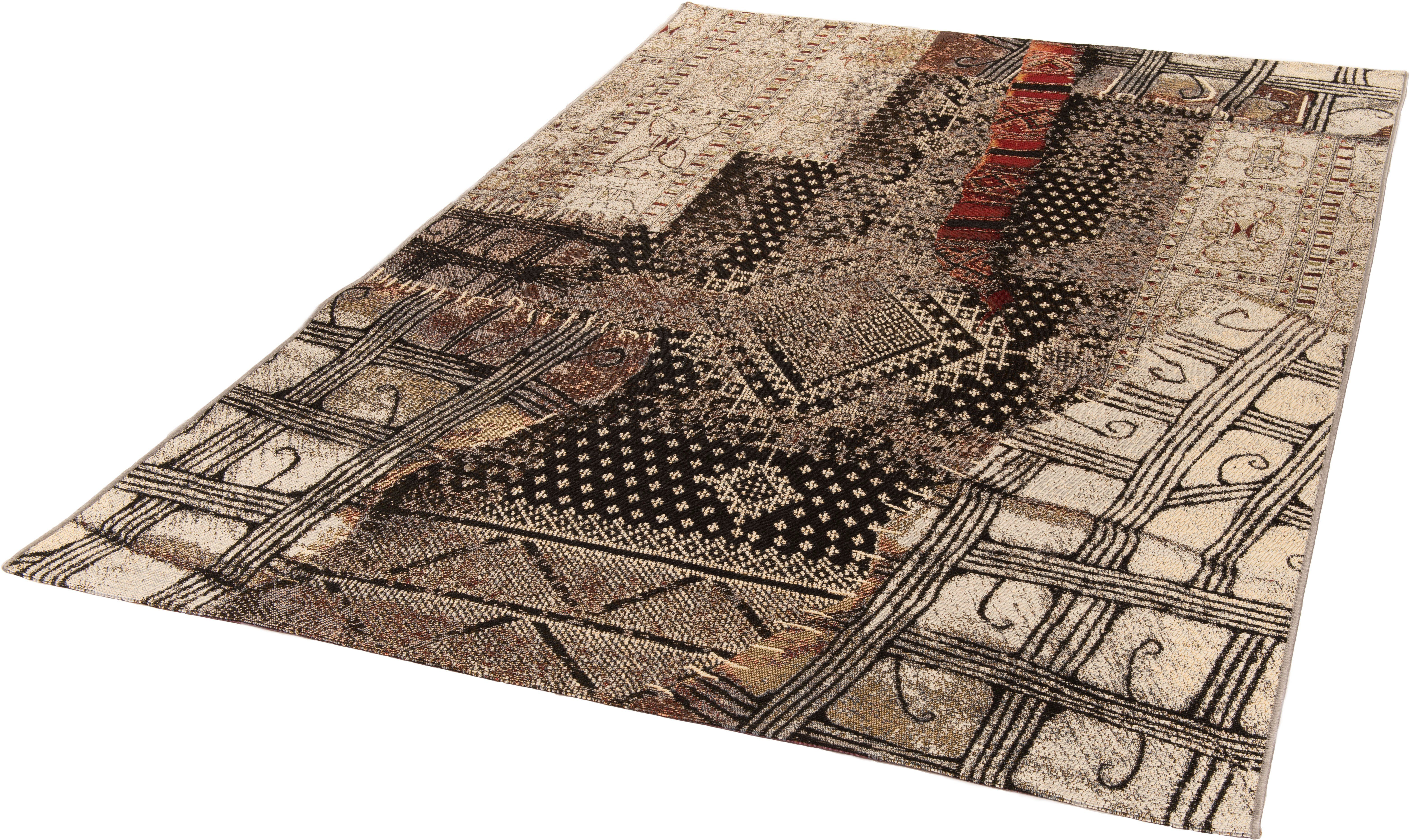 Gino Falcone Teppich Outdoor-Africa 37, rechteckig, Höhe: 5 mm, Flachgewebe, In- und Outdoor geeignet, Wohnzimmer