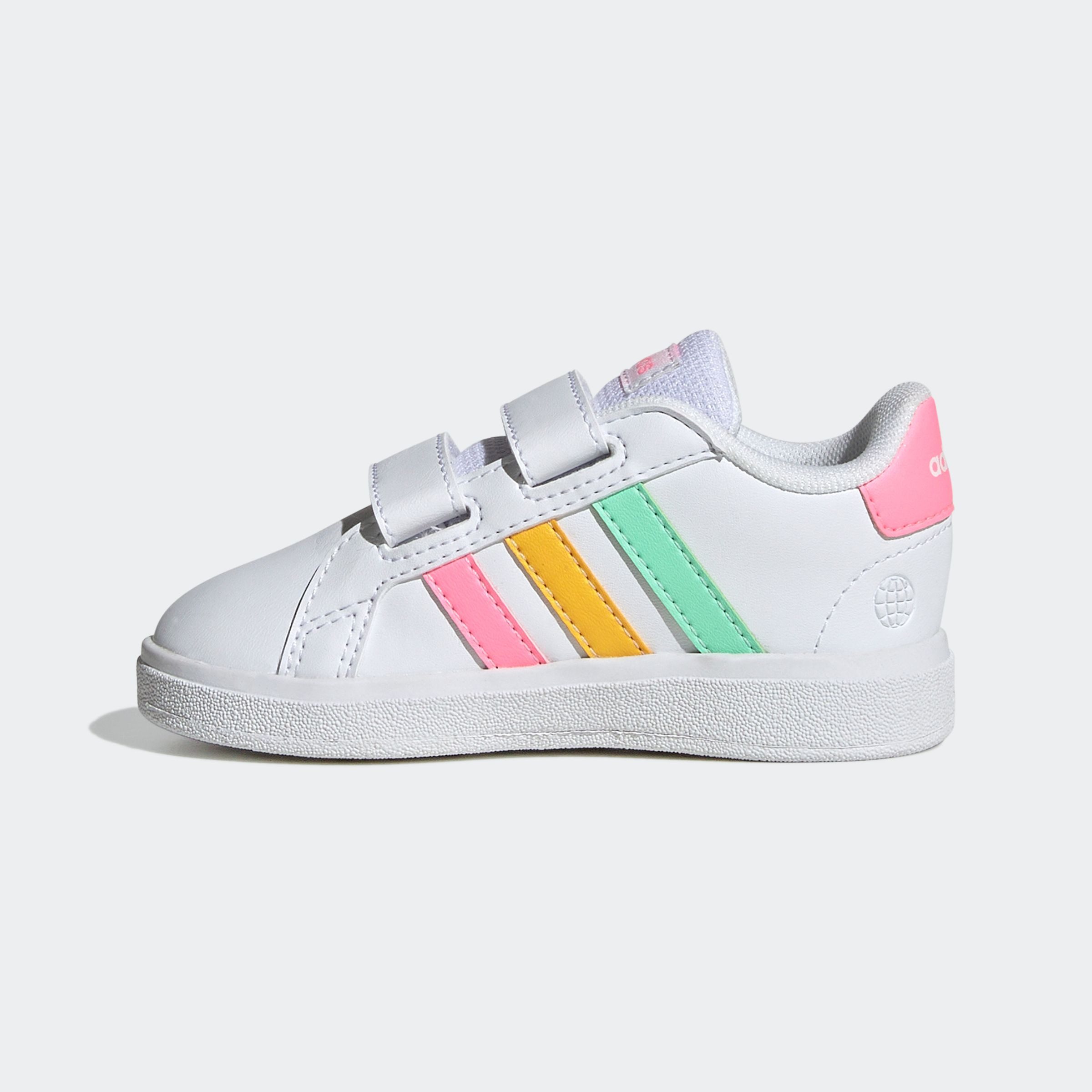 adidas Sportswear GRAND COURT LIFESTYLE HOOK AND LOOP Sneaker für Kinder, Design auf den Spuren des adidas Superstar