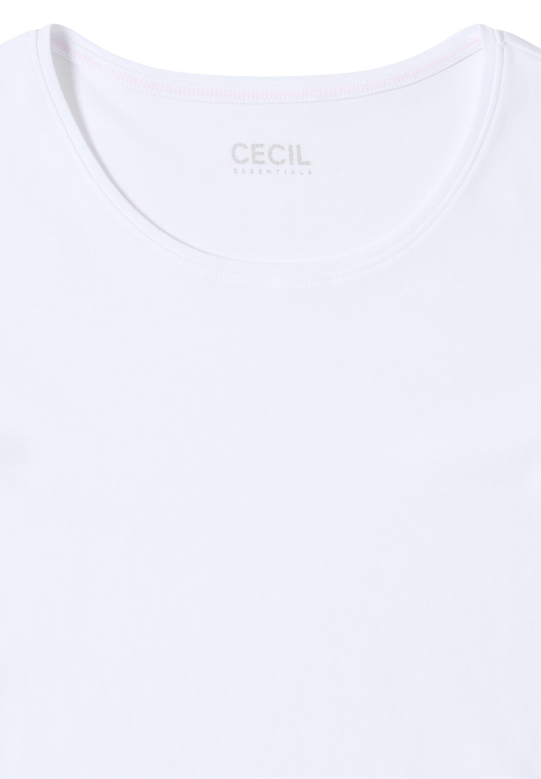 CECIL Langarmshirt - Langarmshirt in Unifarbe günstig online kaufen