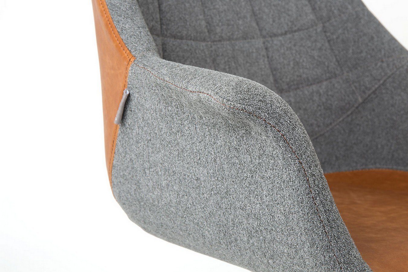 Zuiver Stuhl Bürostuhl Doulton grau Stoff