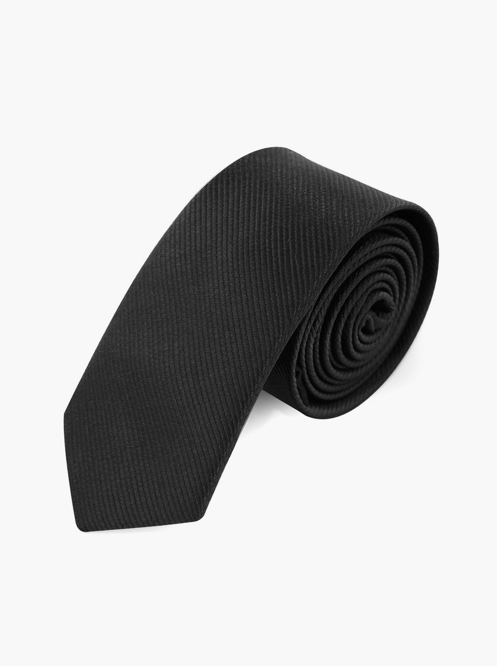 axy Krawatte Herren Krawatte 5.0 cm breit einfarbig perfektes Geschenk Seidenkrawatte, mit Geschenkbox Schwarz