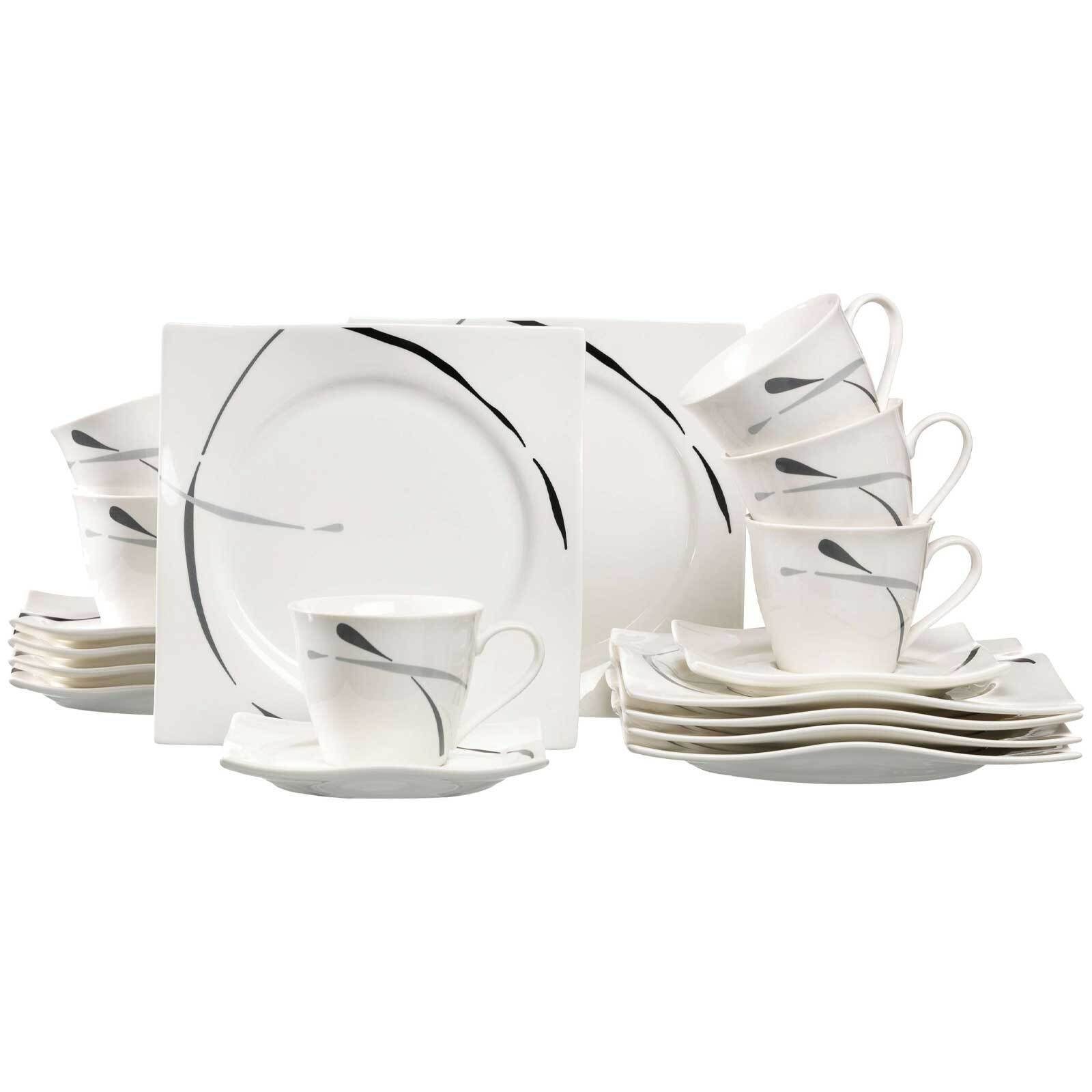 Ritzenhoff & Breker Kombiservice Dacapo Kaffeeservice 18er Set (18-tlg), Porzellan