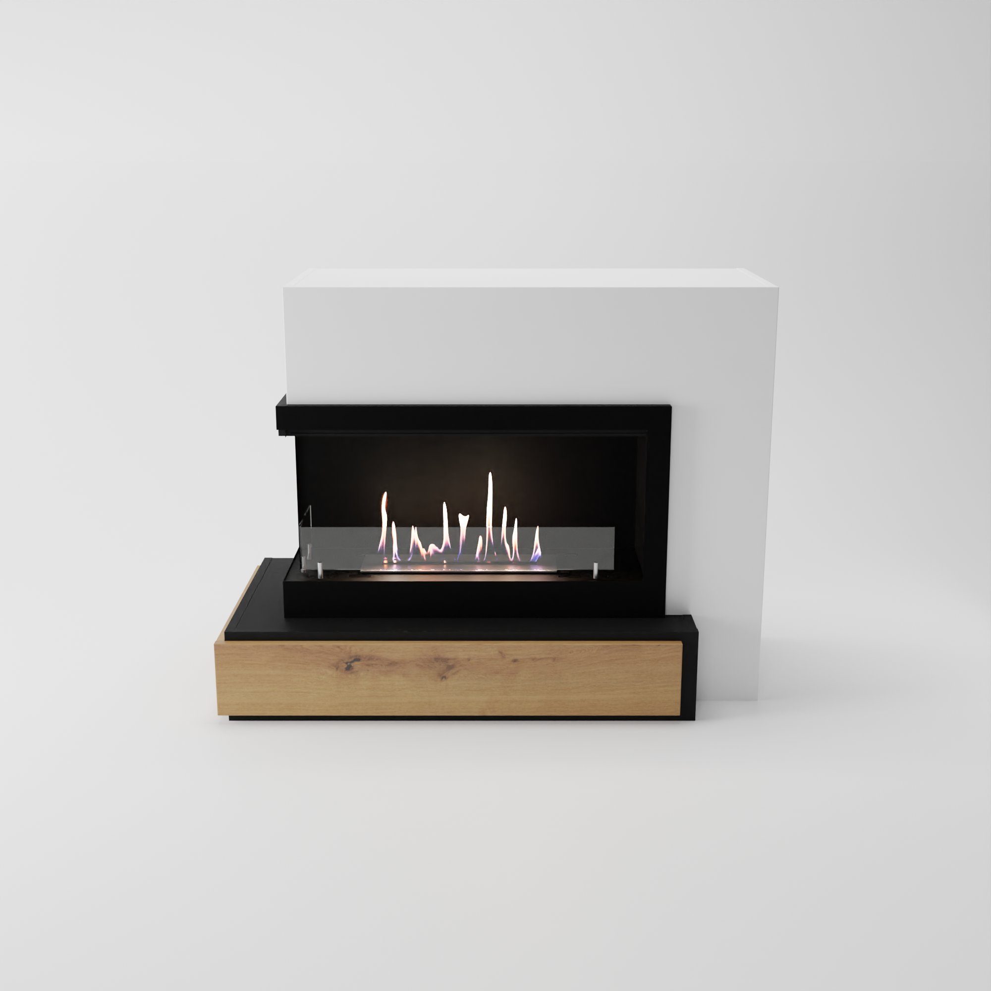 GLOW FIRE Echtfeuer-Dekokamin Narvik Links Ethanol Kamin, Bioethanol Kamin günstig online kaufen