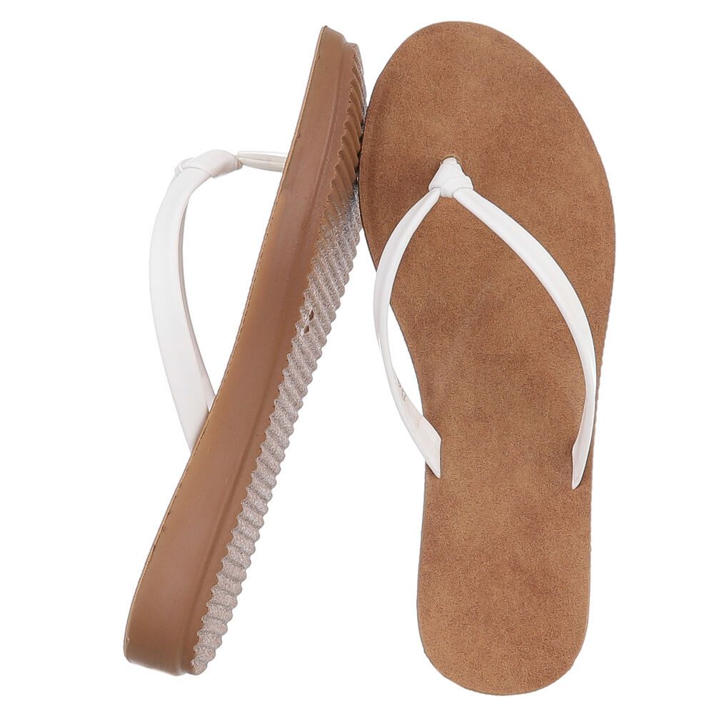 Ital-Design Bequeme Flip-Flops mit goldenen Details für den Sommer Zehentre günstig online kaufen