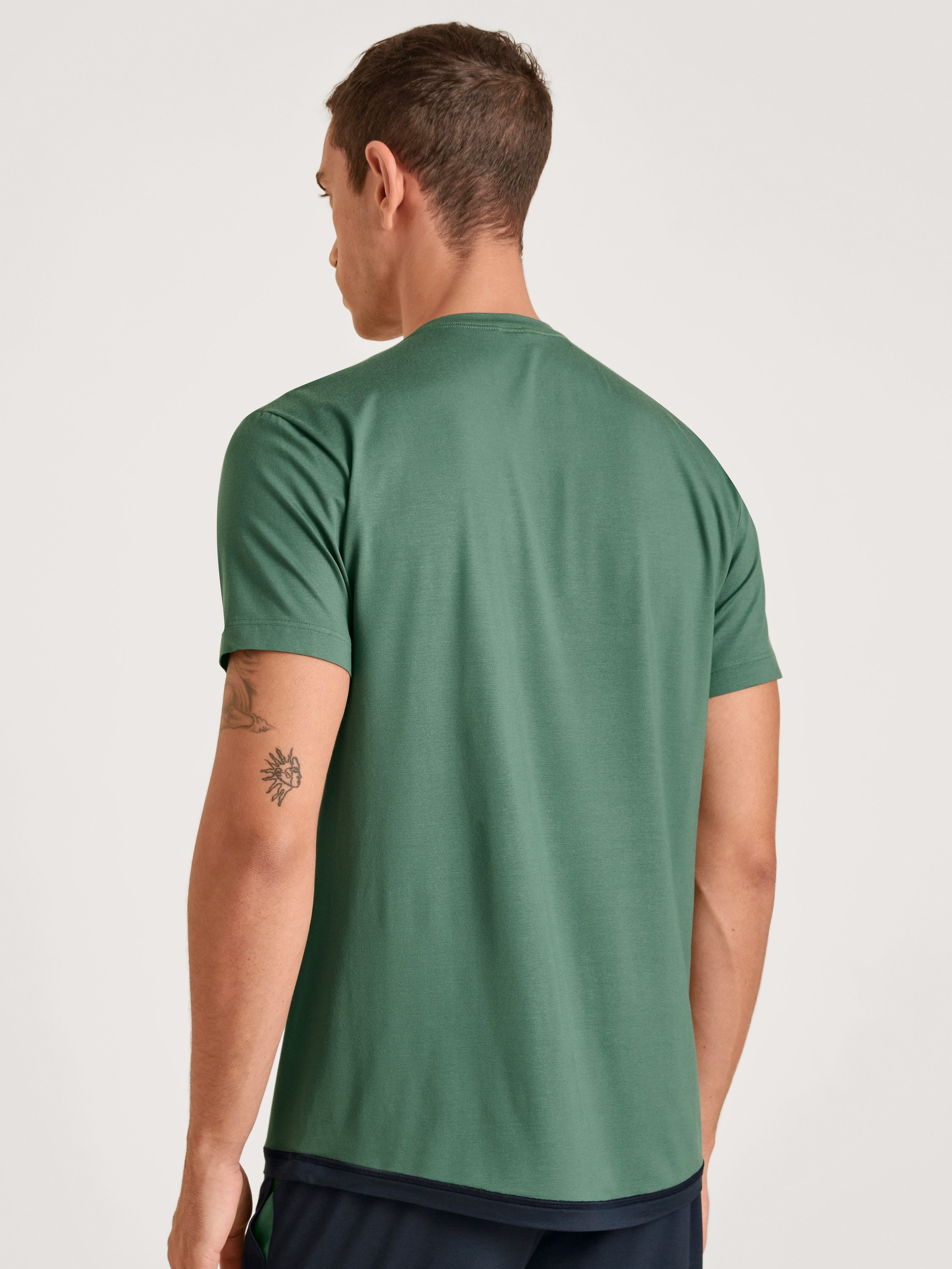 CALIDA Kurzarmshirt DEEPSLEEPWEAR Balancing Herren (1-tlg) für sensible Haut, temperatur- und feuchtigkeitsregulierend