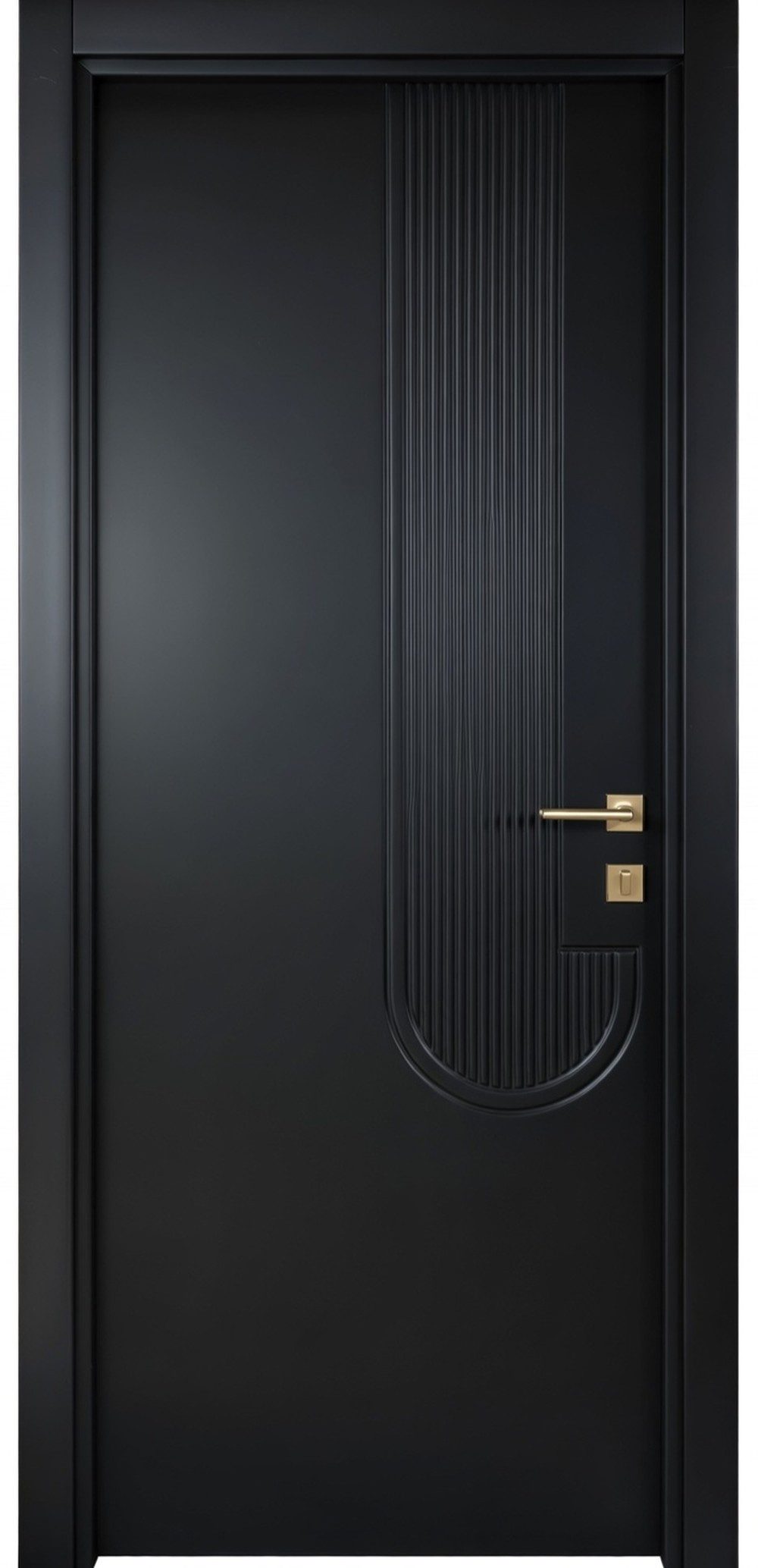 Xlmoebel Zimmertür Schwarze Designer Haustür - Moderne und zuverlässige Kompletttür (4-St), Made in Europa