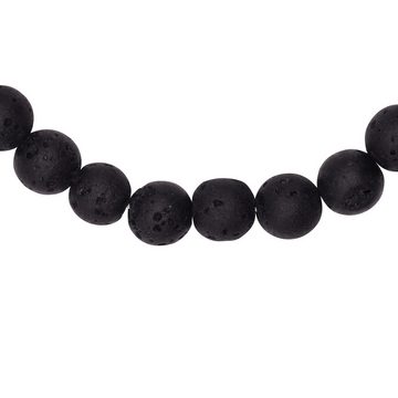 Heideman Armband Enzo schwarz farben (Armband, inkl. Geschenkverpackung), Männerarmband mit Perlen