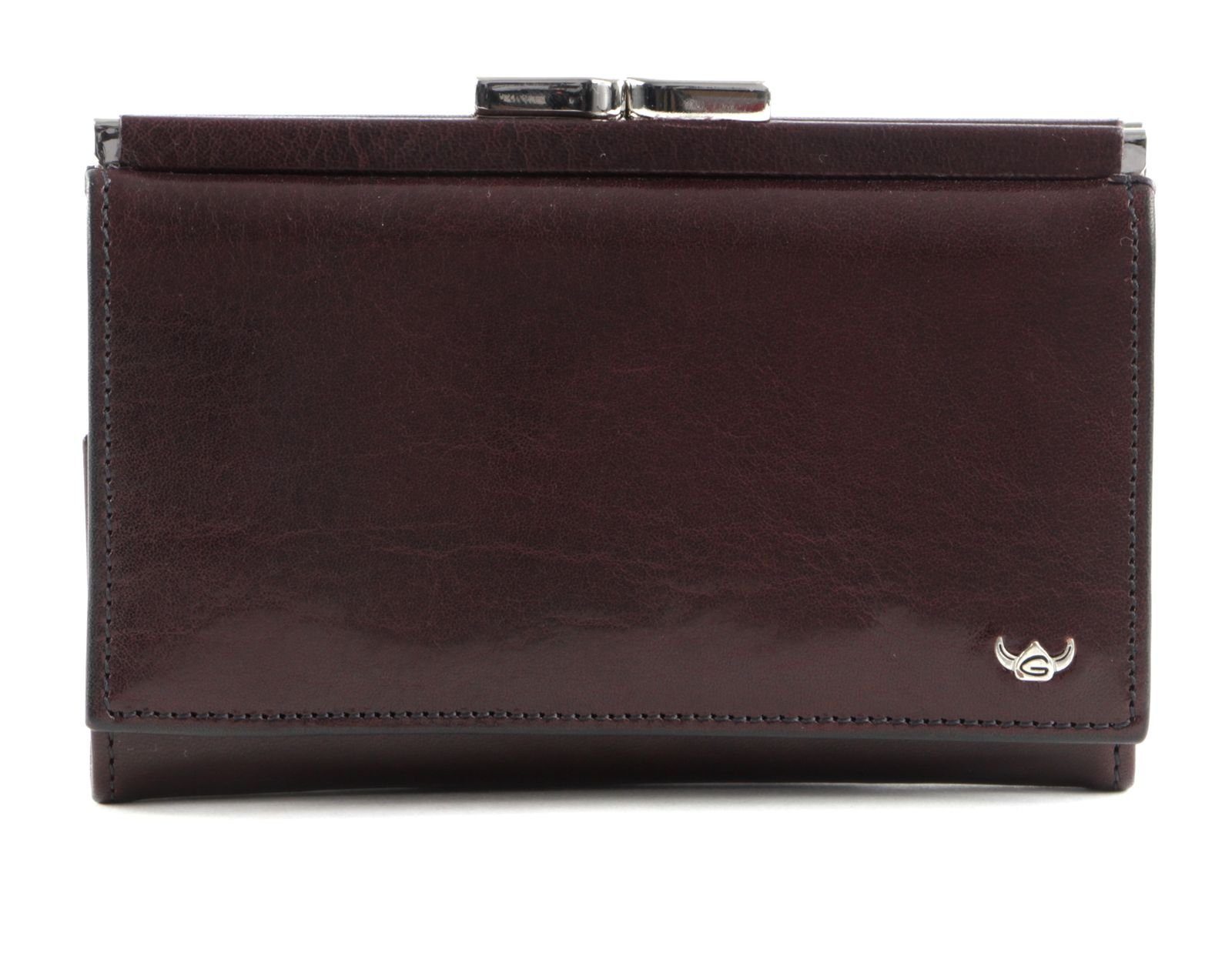 Golden Head Geldbörse French Coin Purse Wallet, aus echtem Rindsleder