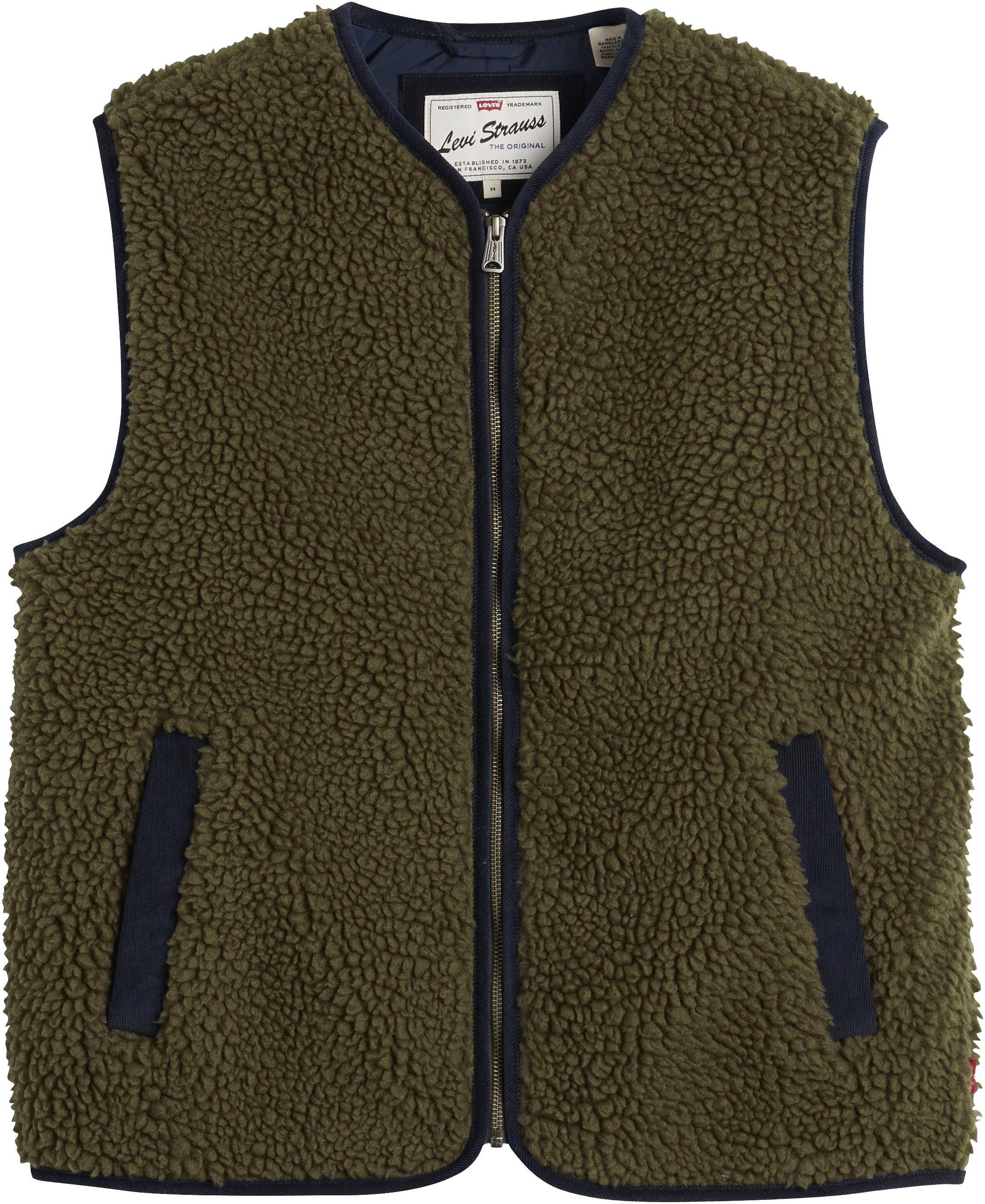 Levi's® Plüschweste SEACLIFF SHERPA VEST Bequeme Passform, praktischer Reißverschluss