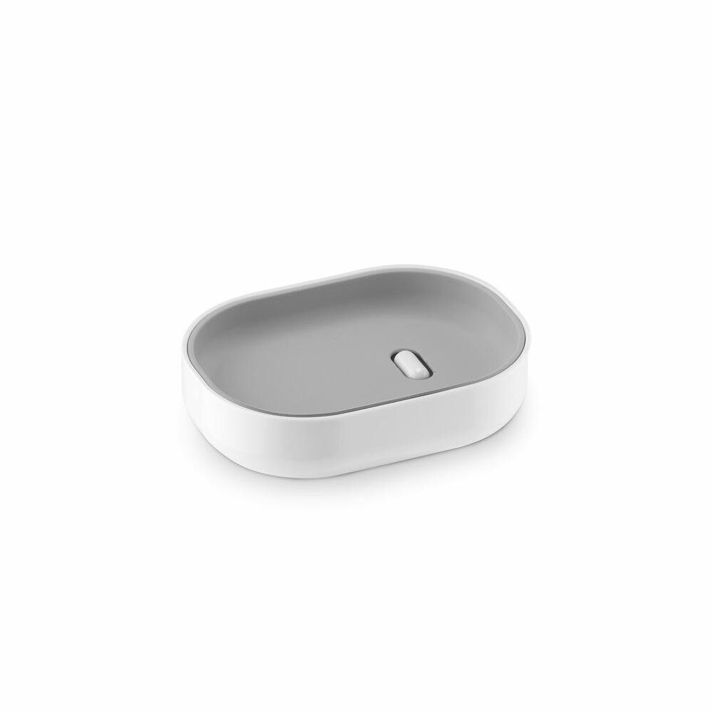 Authentics Seifenablage Lunar Weiß / Cool Grey, Breite: 9 cm