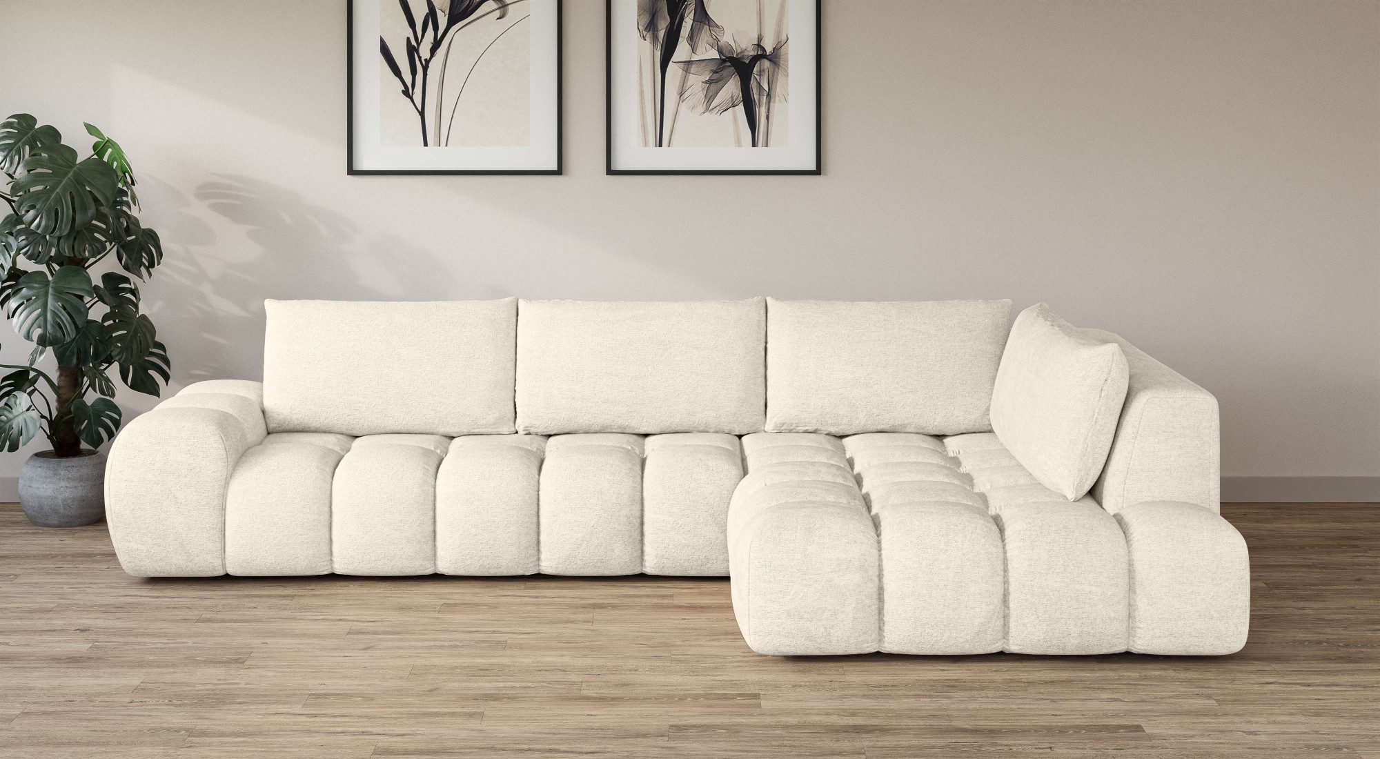OTTO home Ecksofa "AZITA klein, L-Form, elegant und bequem Designsofa in Bu günstig online kaufen