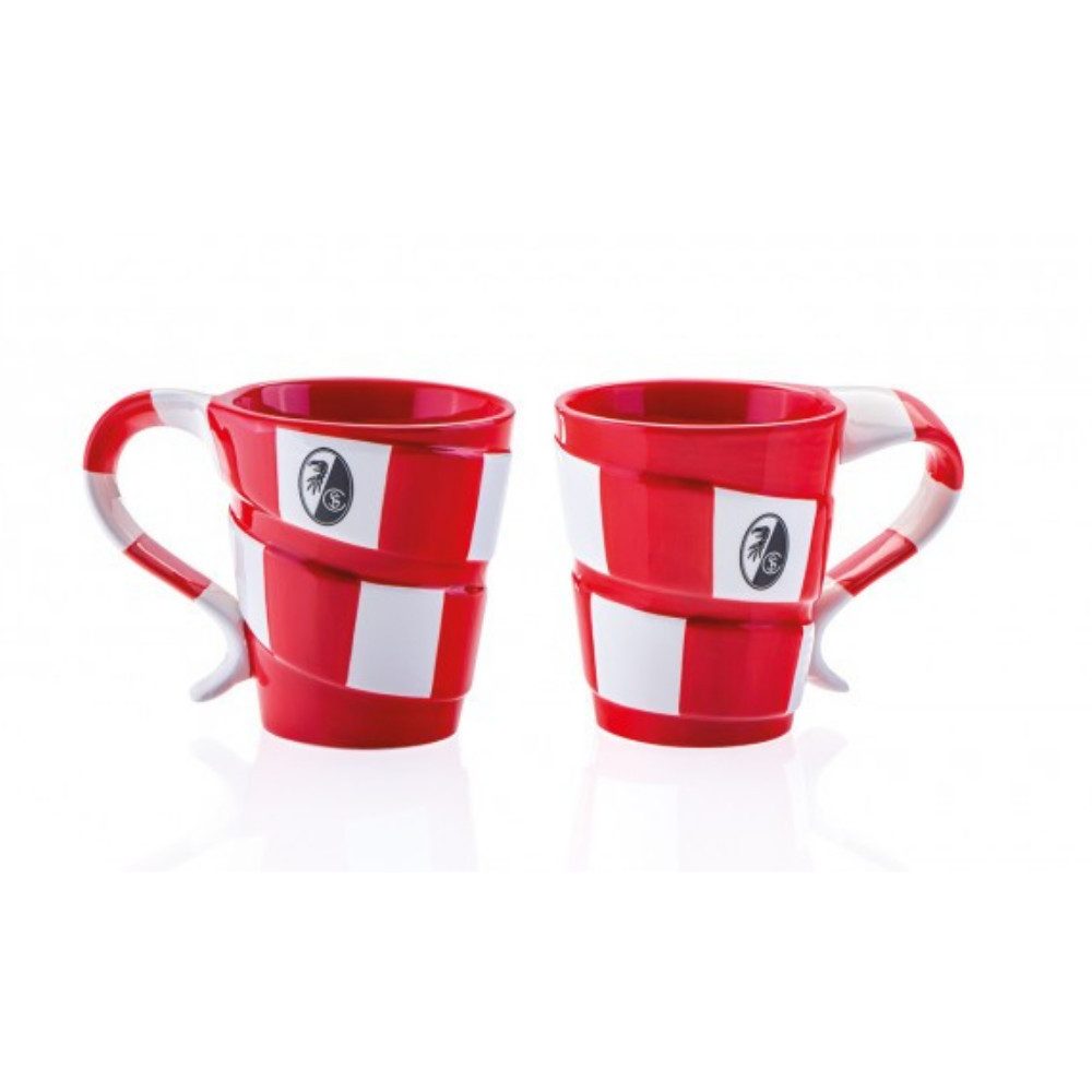 SC Freiburg Becher SC Freiburg Tasse "Schal", Steingut