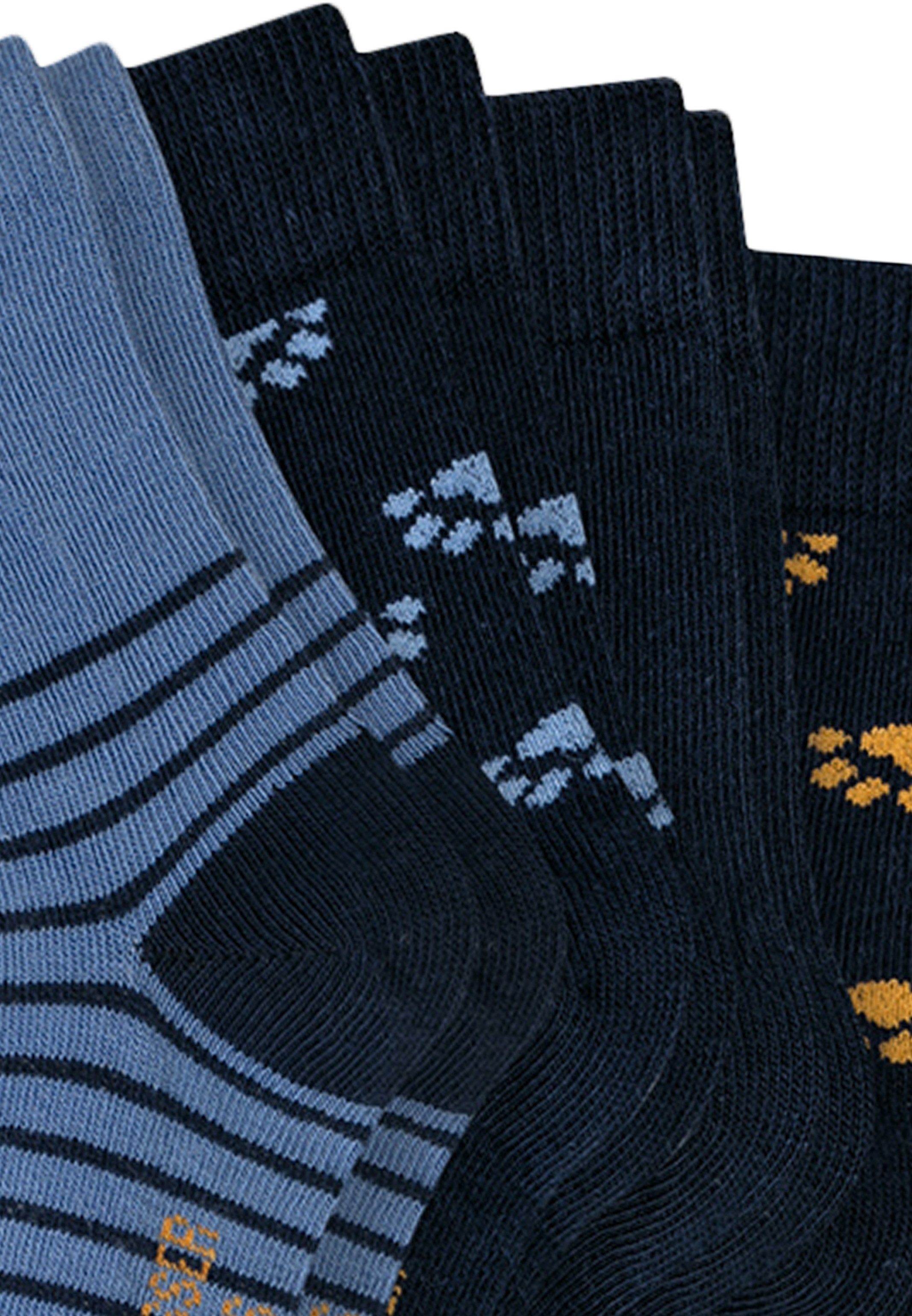 Schiesser Langsocken 10er Pack Basic (Spar-Set, 10-Paar) Socken - Baumwolle - Atmungsaktiv - Verspieltes Katzen-Design