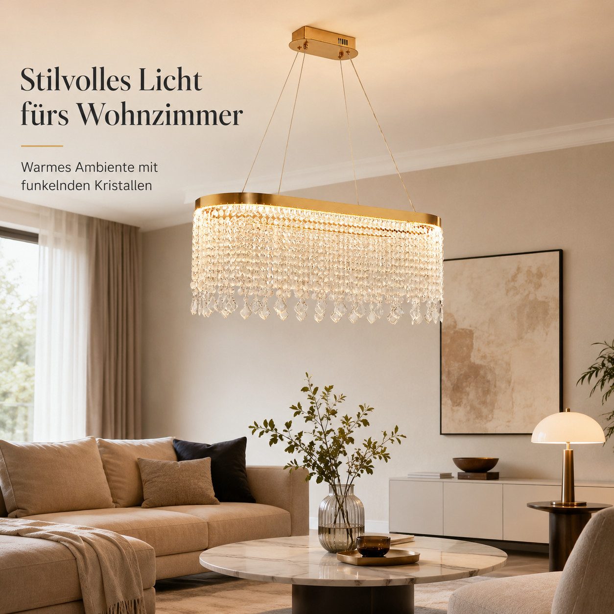 OYLCDI Deckenleuchten LED Deckenlampe 6 Rahmen,Dimmbar mit Fernbedienung für Wohnzimmer, LED fest integriert, 70W 3000-6500k, goldene Hängelampe mit Fernbedienung und App, für Esstisch Wohnzimmer, Wohnzimmer-Leuchte Deckenlampe, Hängeleuchte, Hängelampe