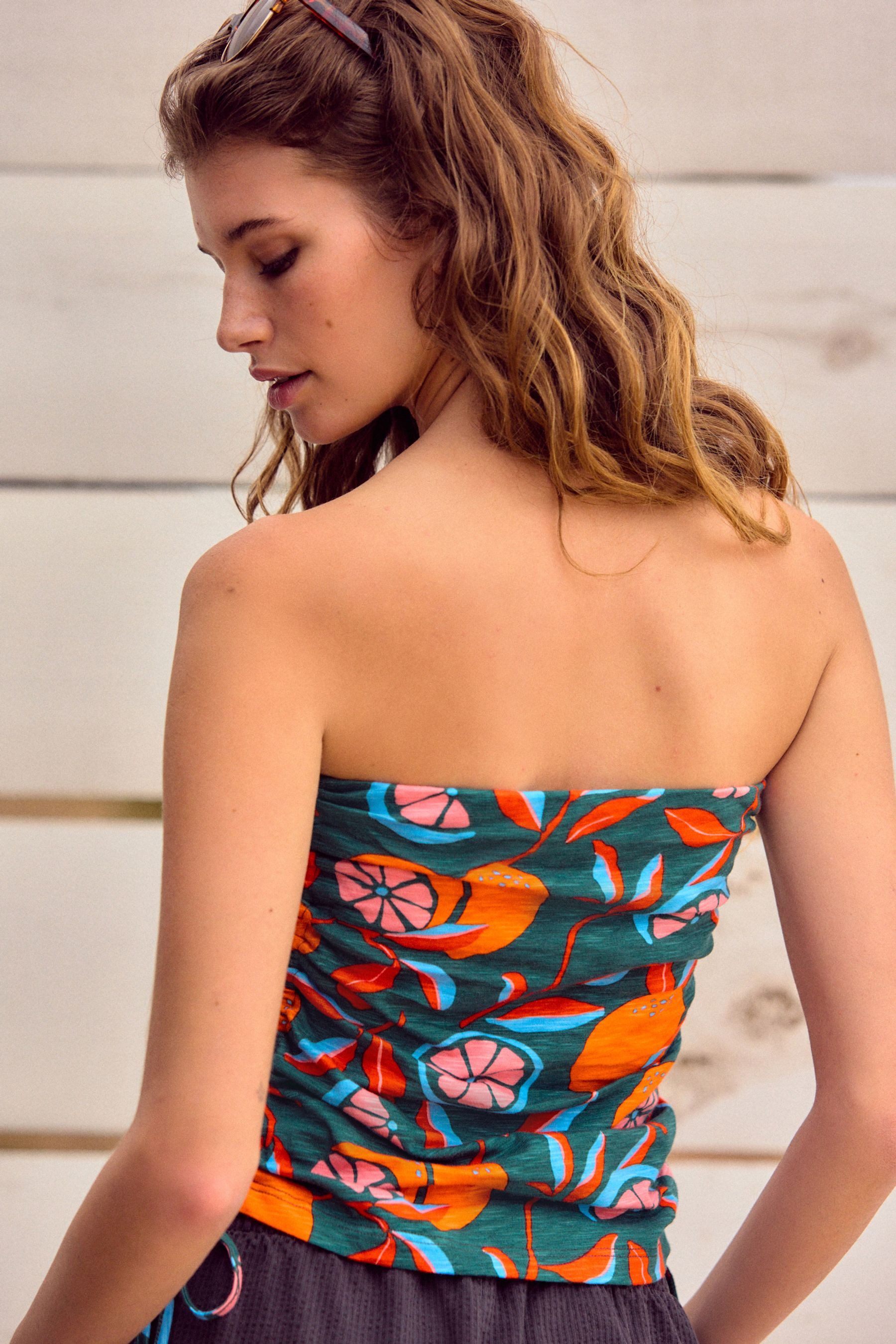 Next Bandeautop Boobtube-Top 100 % Baumwolle mit Rüschen (1-tlg) günstig online kaufen