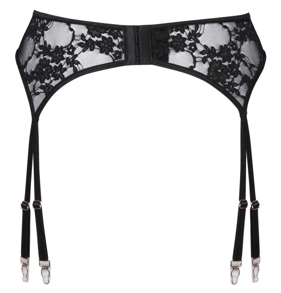 Cottelli Collection Strapsgürtel Strumpfgürtel aus Spitze - schwarz, verstellbar – Bild 2 von 2