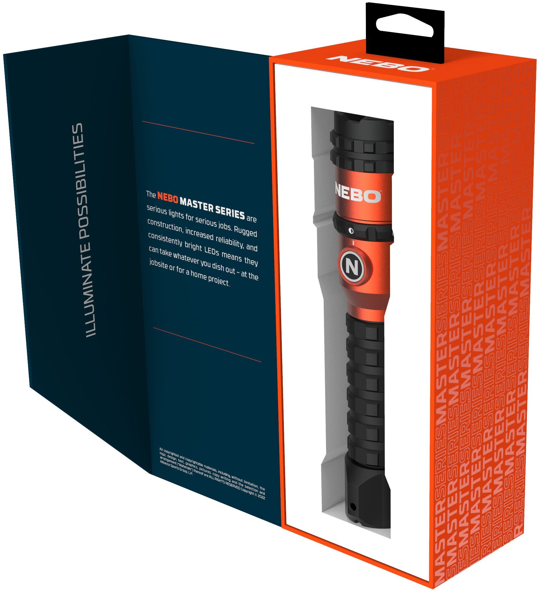 NEBO LED Taschenlampe Nebo Master Series FL3000 (Set, 2-St., Taschenlampe inkl. Ladekabel)