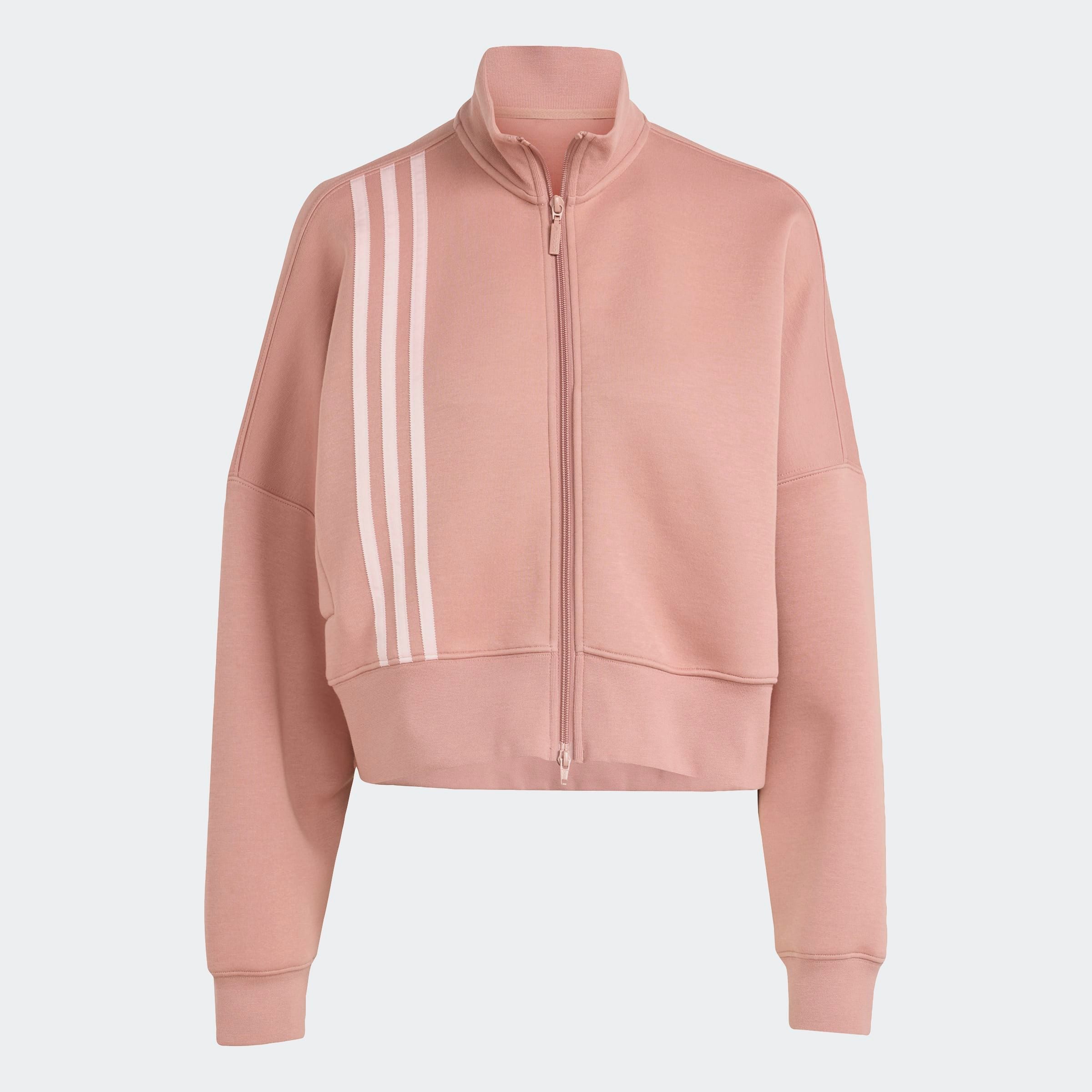adidas Originals Sweatjacke OFF PLACED 3-STREIFEN ZIP UP mit Reißverschluss, mit glatter Materialstruktur