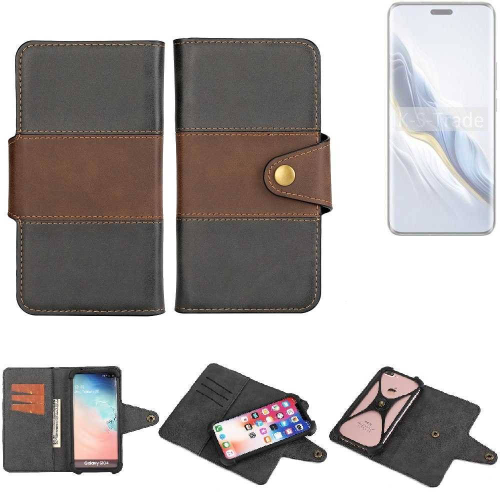 K-S-Trade Handyhülle für Honor Magic6 Pro, Handyhülle Schutzhülle Hülle Bookstyle Wallet-Case Bumper