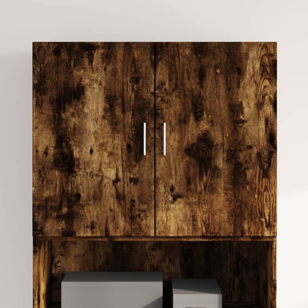 vidaXL Hängeschrank Wandschrank Räuchereiche 80x42,5x64 cm Holzwerkstoff (1-St)