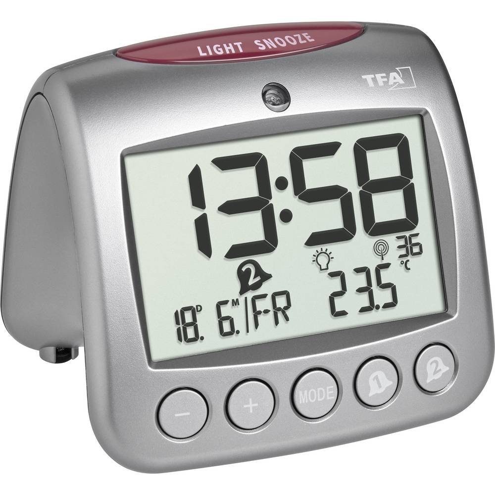 Wecker Digitaler Funk-Wecker mit Temperatur