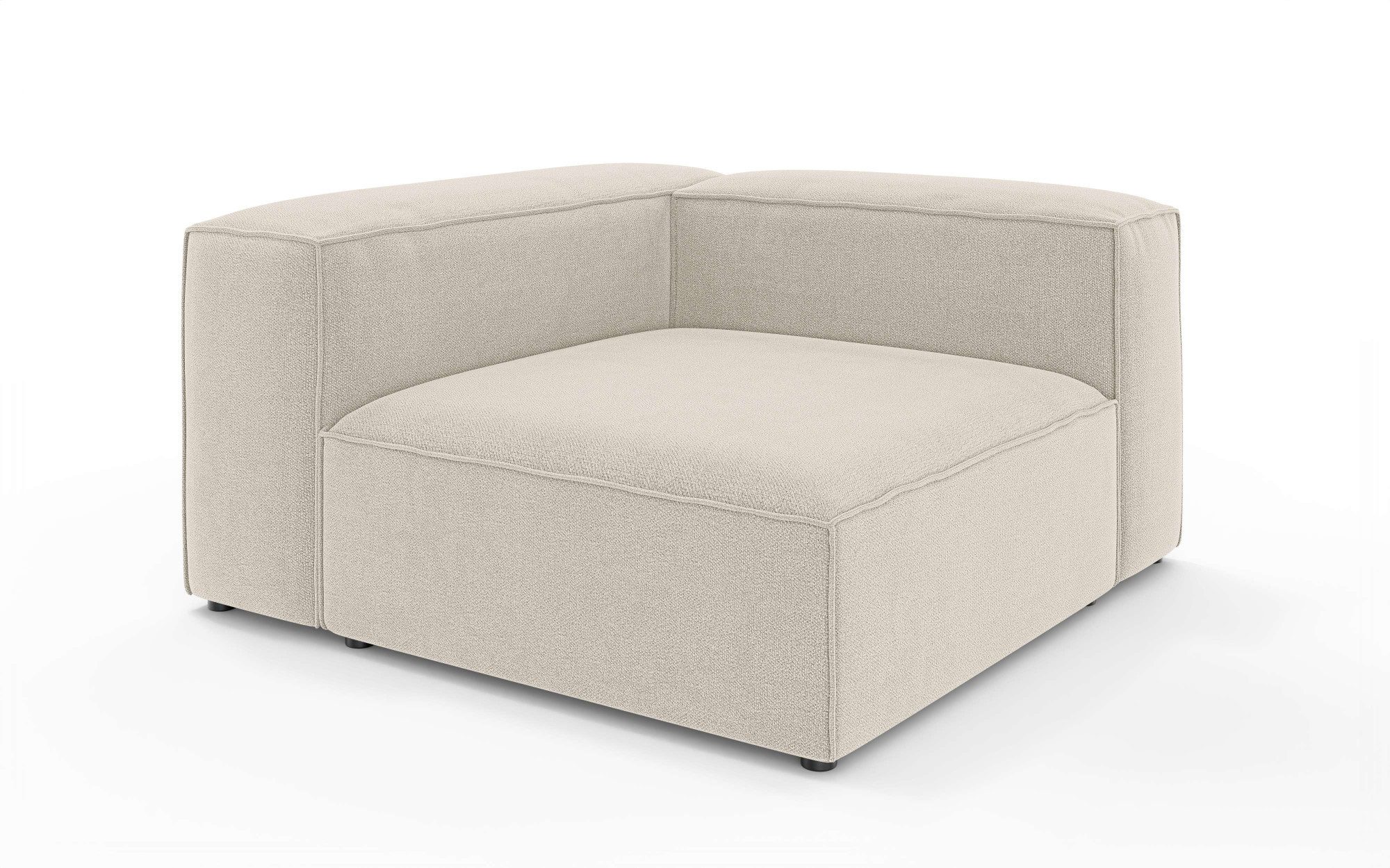 OTTO home Ottomane HAILY links/rechts bestellbar, Loungemöbel, Maße B/T/H: 130/130/72 cm, als Modul oder separat verwendbar, für individuelle Zusammenstellung