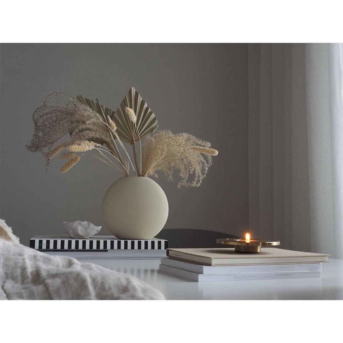 Cooee (15cm) Grau Dekovase Shell Pastille Design Vase