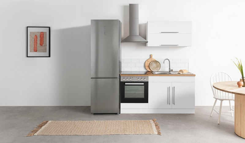 Kochstation Küchenzeile KS-Samos, mit E-Geräten, Breite 160 cm