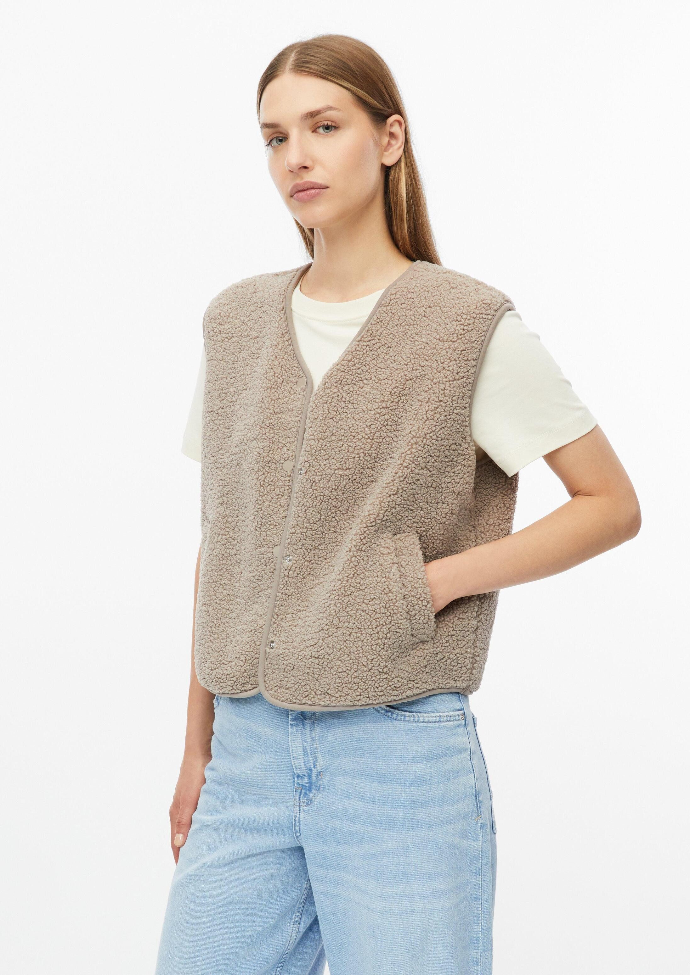 s.Oliver Funktionsweste Indoor-Weste Teddy-Weste im Relaxed Fit