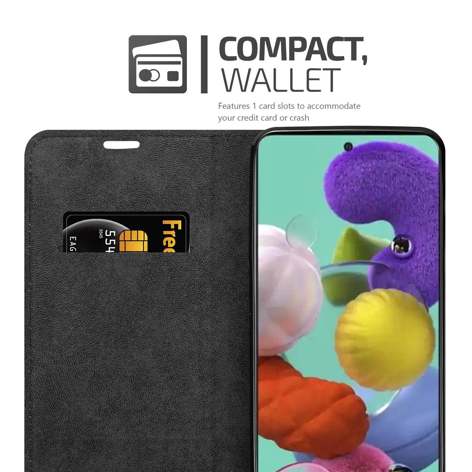 Cadorabo Handyhülle für Samsung Galaxy A52 (4G / 5G) / A52s Hülle Samsung Galaxy A52 (4G / 5G) / A52s, Hülle Schutzhülle mit Standfunktion, Magnetverschluss und Kartenfach