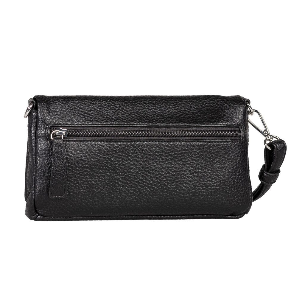 TOM TAILOR Abendtasche Xia, klares Design mit Logoprägung und fließender Silhouette in Lederoptik