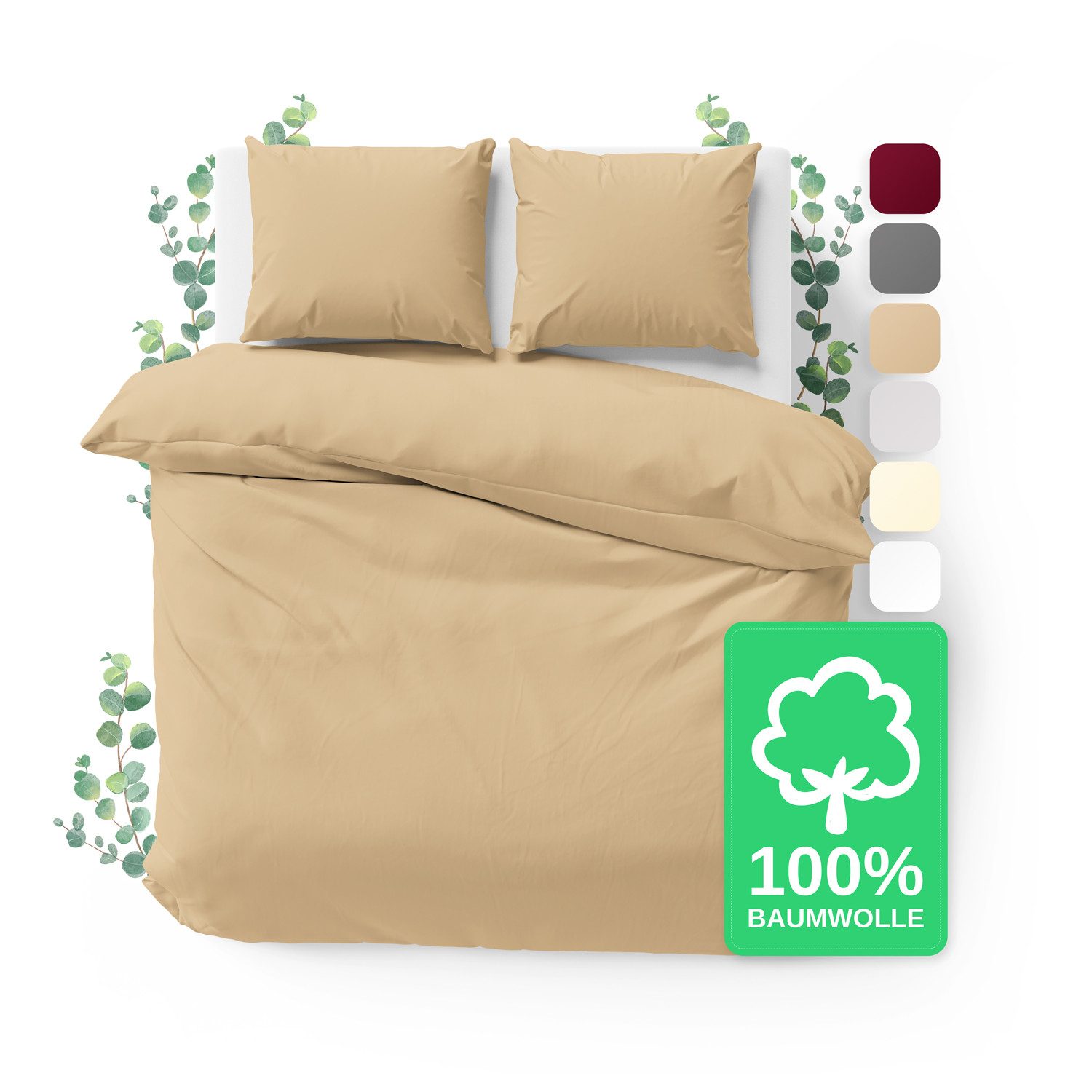 Jacobson Bettwäsche Set - 100% Baumwolle, günstig online kaufen