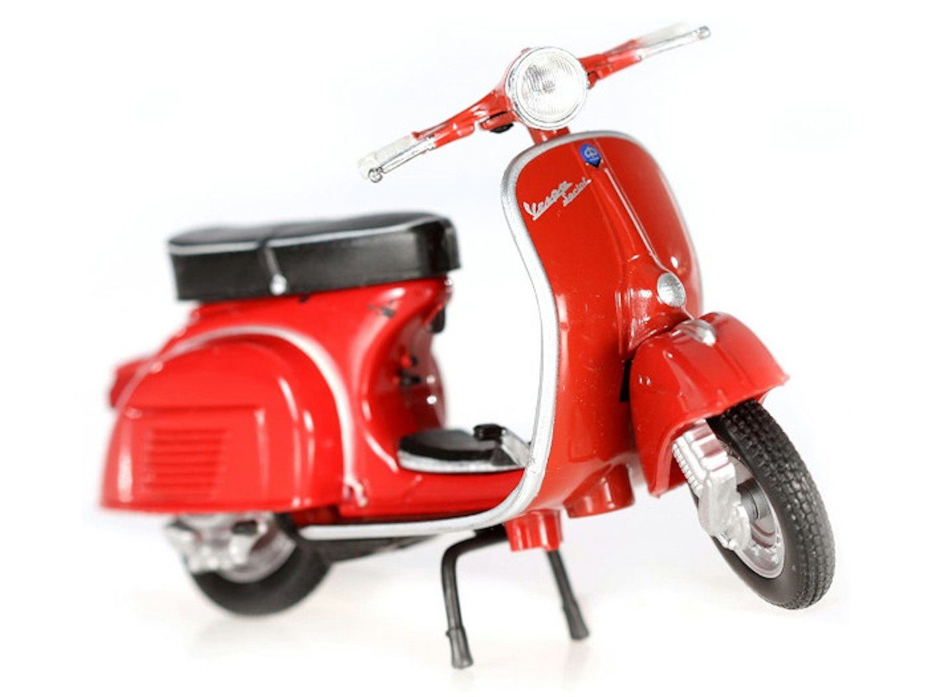 Maisto® Modellmotorrad Vespa Motorroller GTR 1968 (rot, Maßstab 1:18), Maßstab 1:18, originalgetreue Innenausstattung