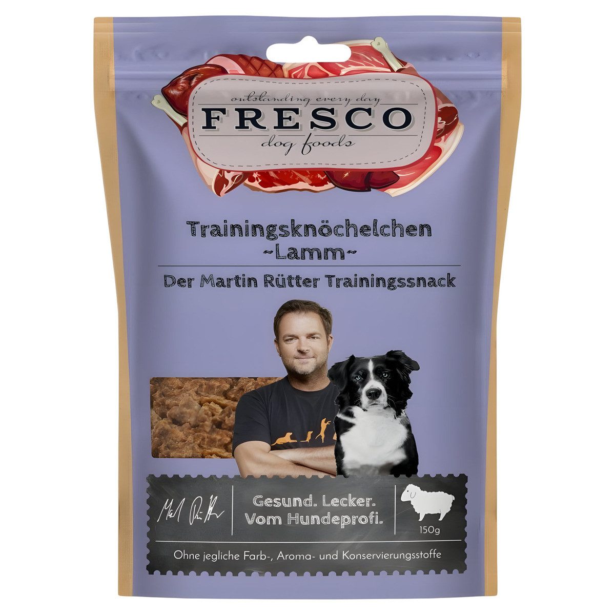 Fresco Dog Martin Rütter Trainingsknöchelchen Lamm 150 g, für: Hund