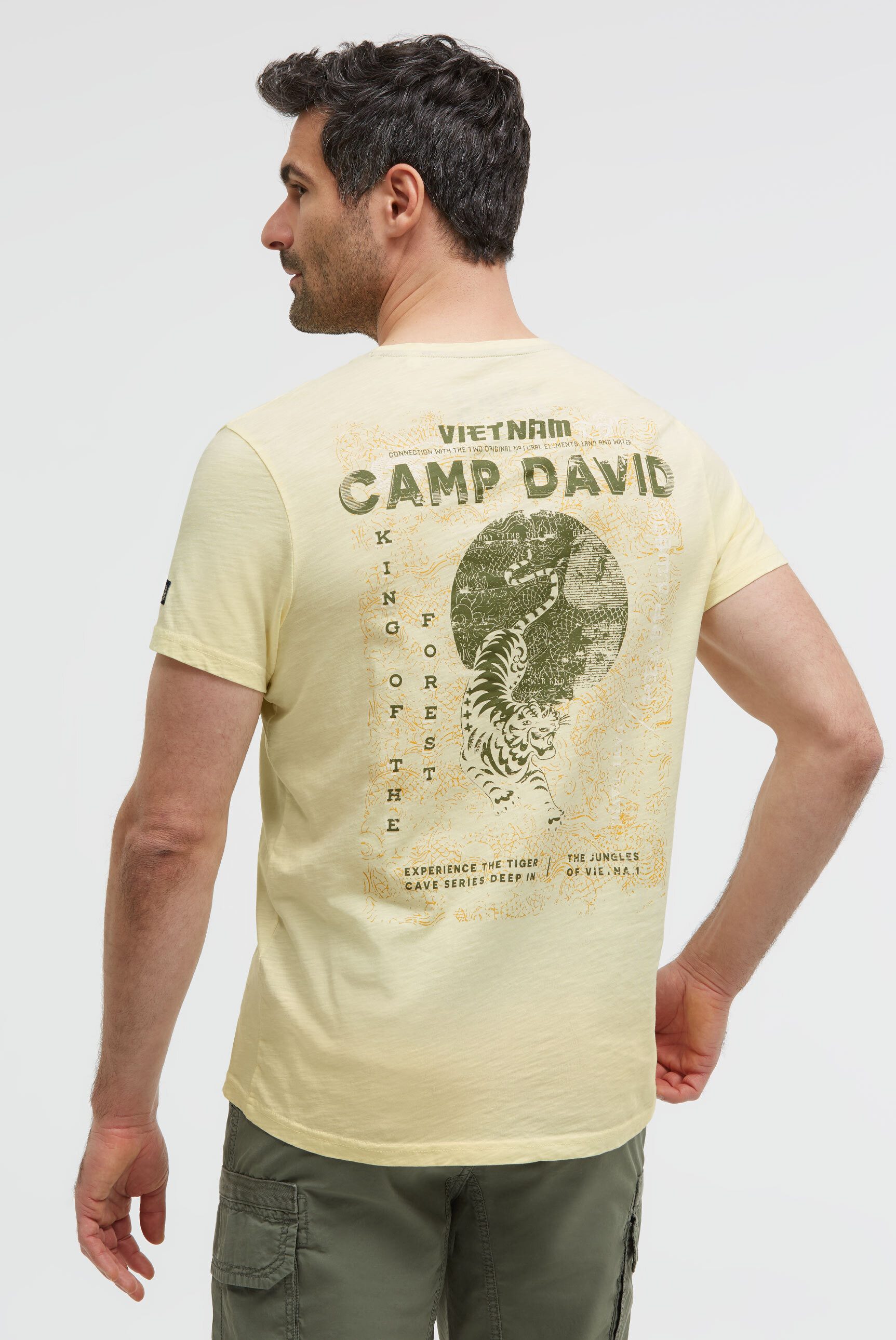CAMP DAVID Rundhalsshirt mit Necktape